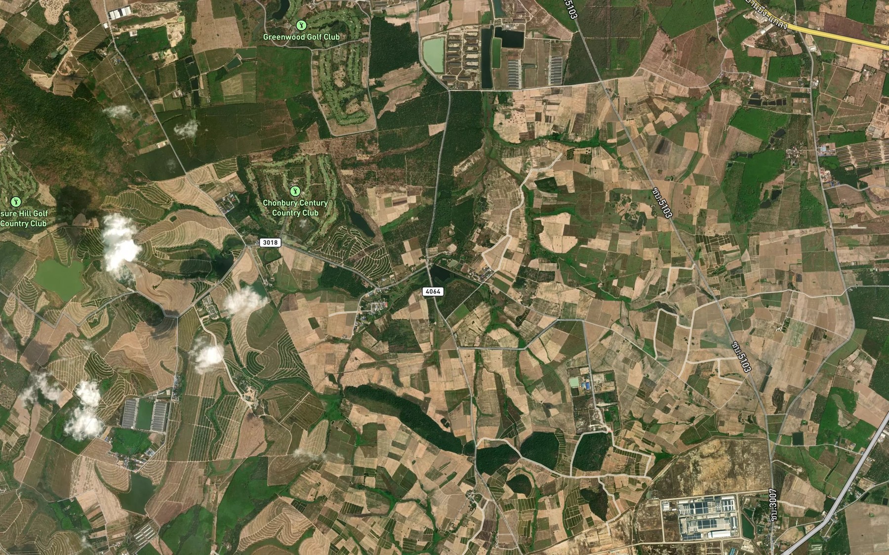 Satellite map of the Ang Kep Nam Ban Muen Chit