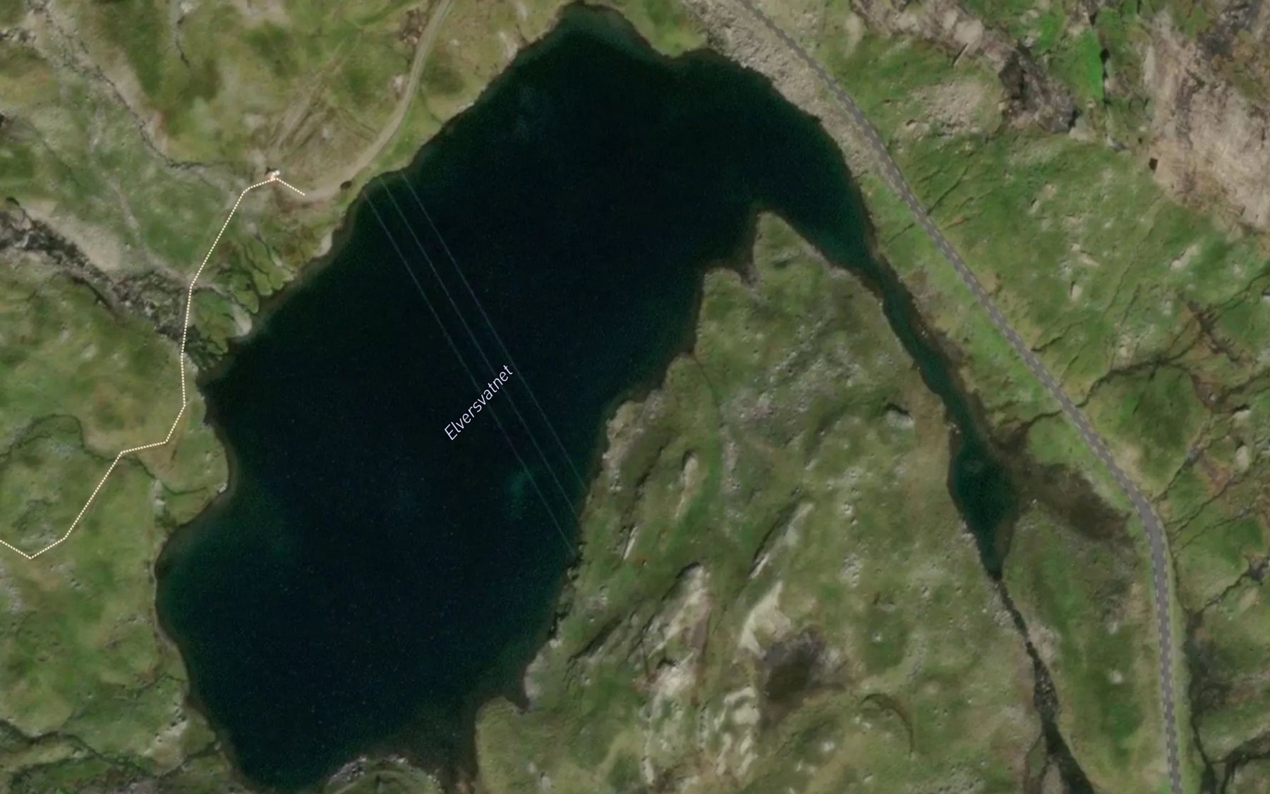 Satellite map of the Elversvatnet