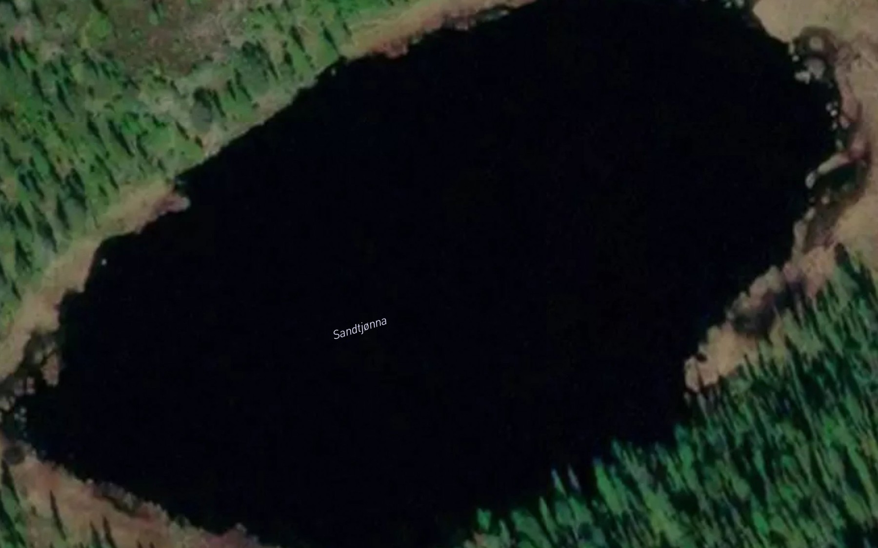 Satellite map of the Sandtjornin