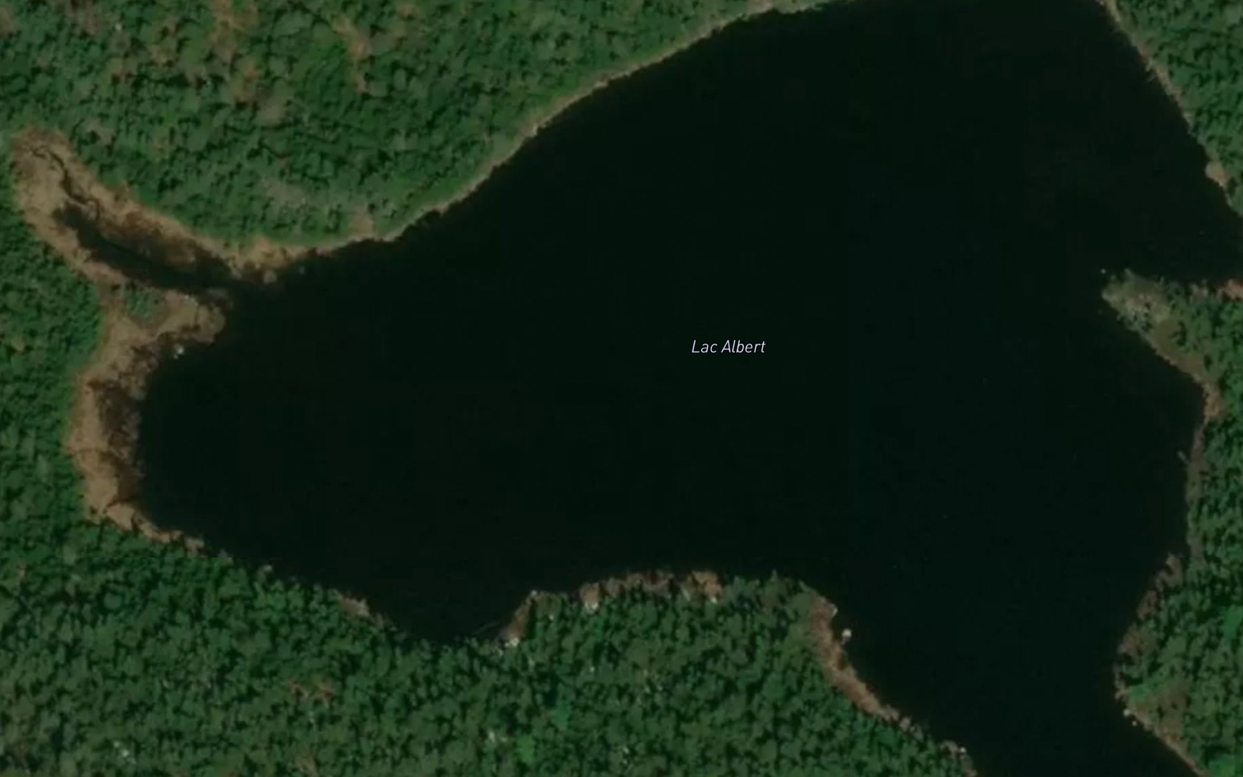 Satellite map of the Lac Albert