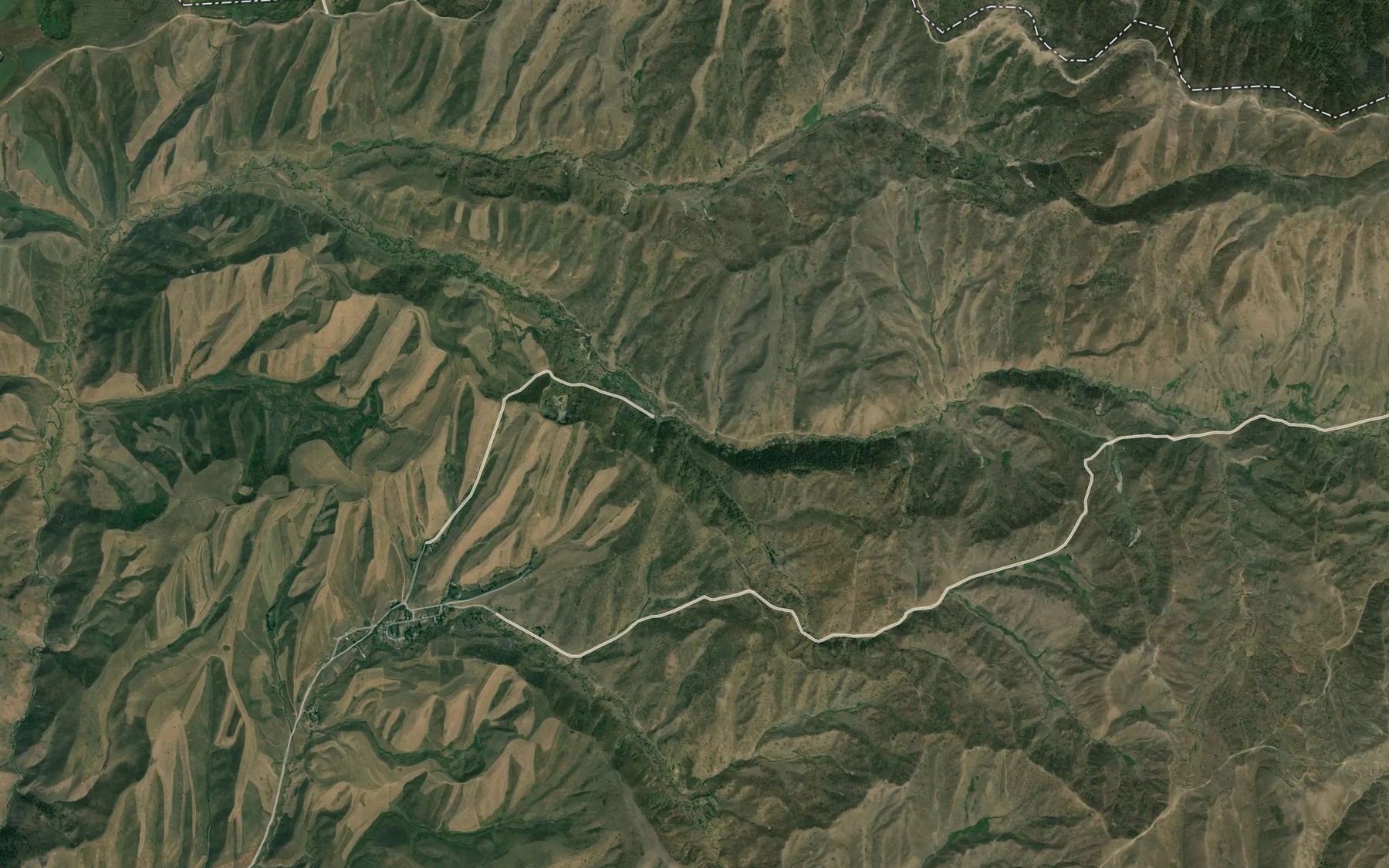 Satellite map of the Or-Kazgan