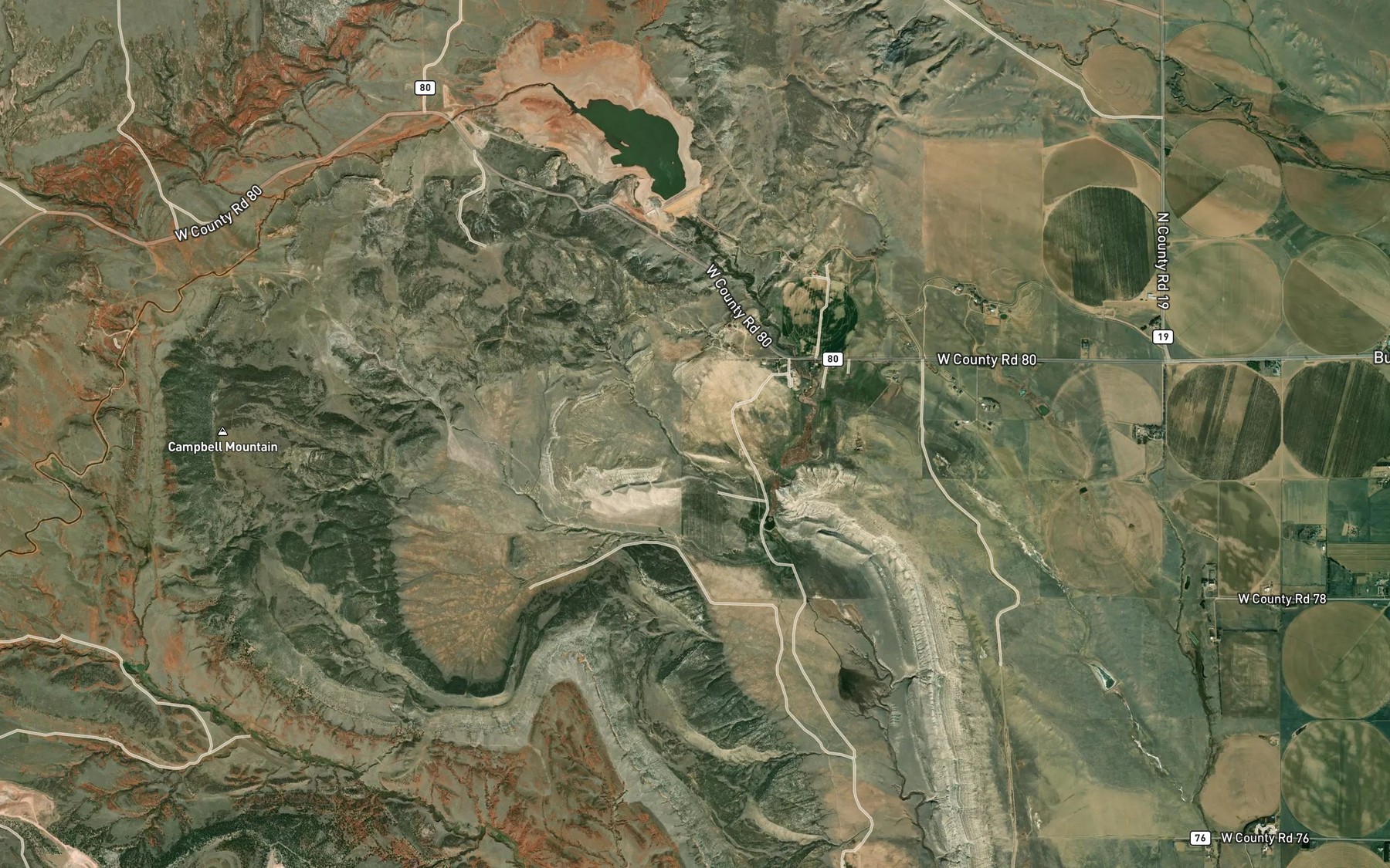 Satellite map of the Lateral Number 1