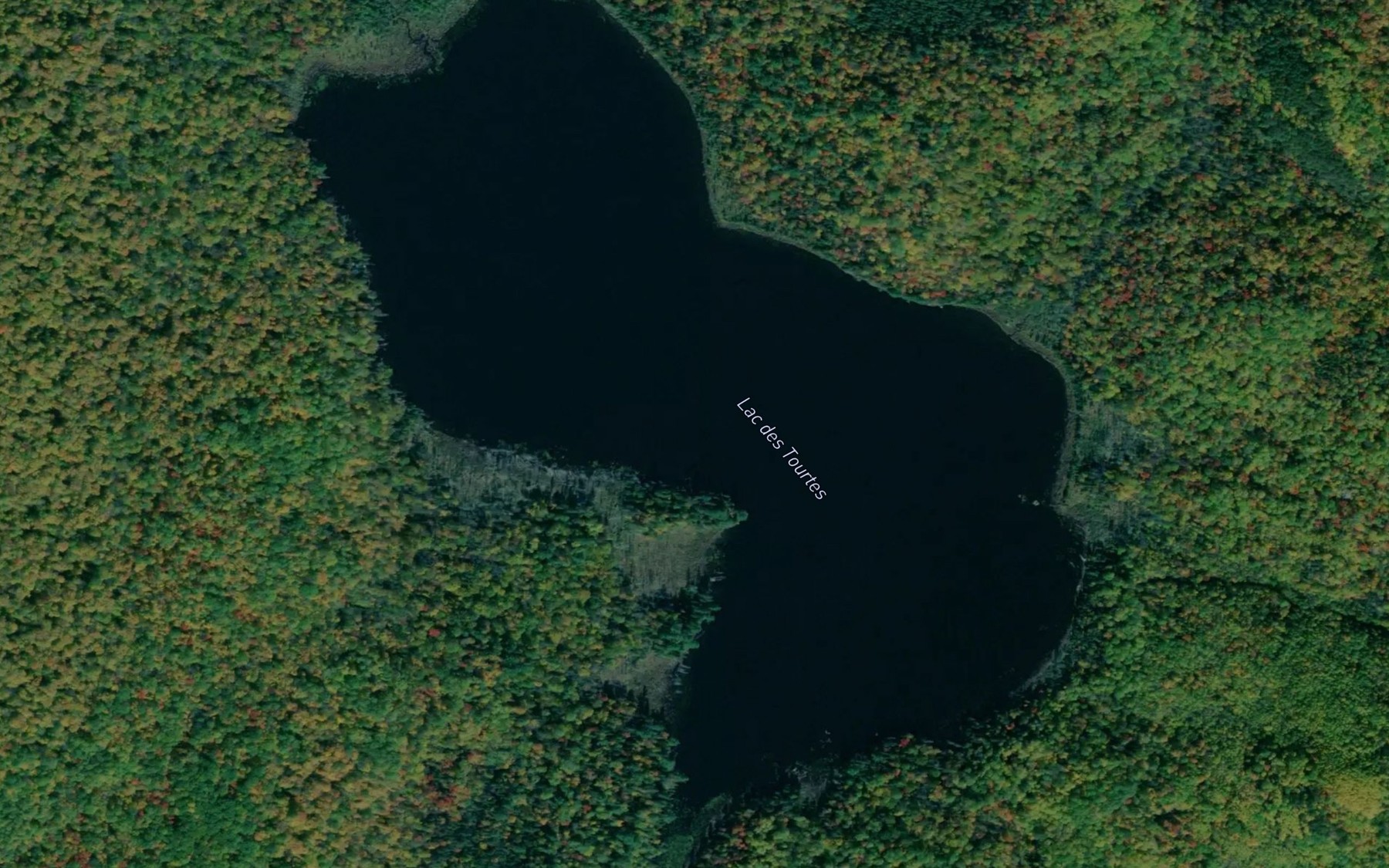 Satellite map of the Lac des Tourtes
