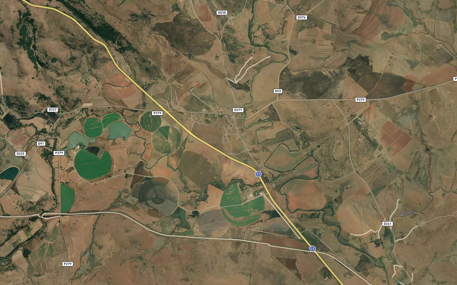 Satellite map of the Riet