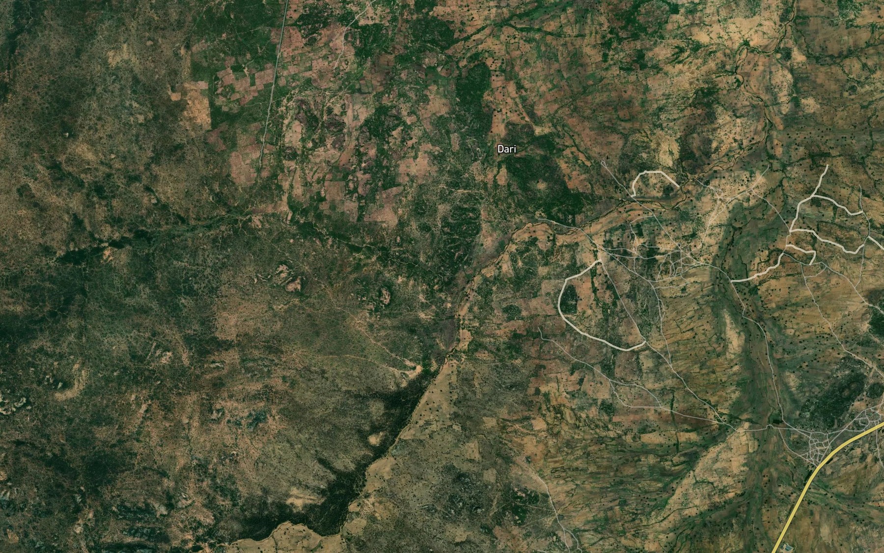 Satellite map of the Fada