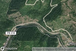 Satellite map of the Hoyt Creek