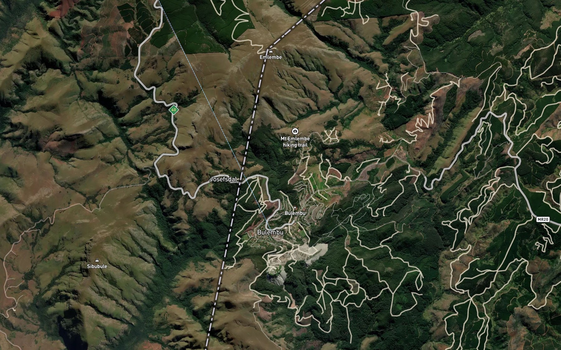 Satellite map of the Lunhttmaneni
