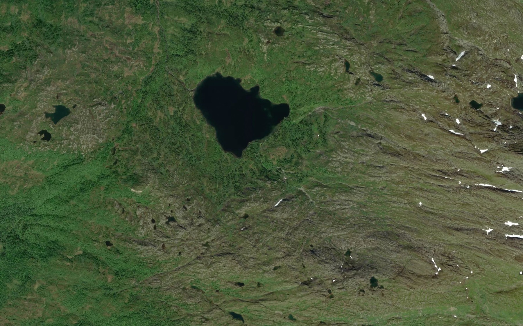 Satellite map of the Storbekken