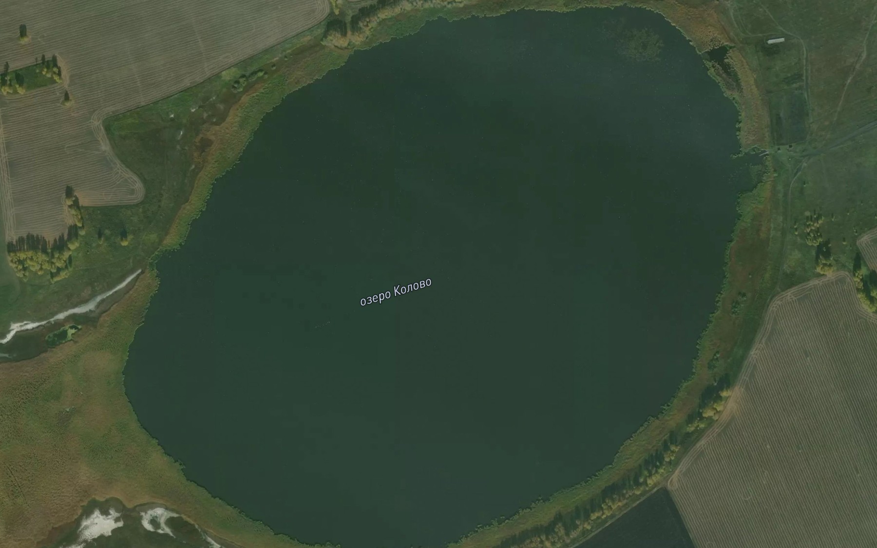 Satellite map of the Ozero Kolovo