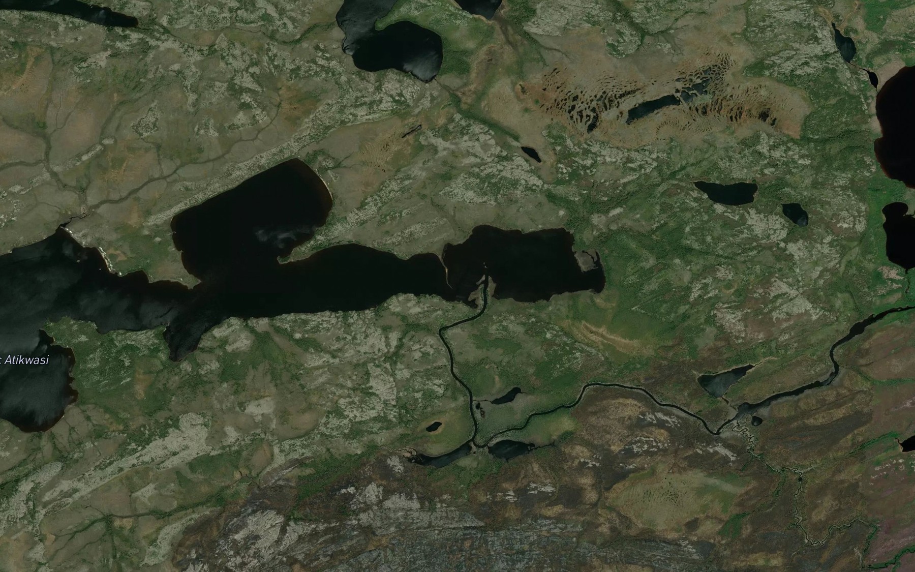 Satellite map of the Ruisseau Pilipas