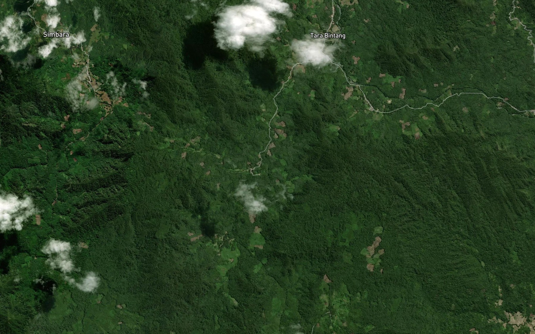 Satellite map of the Aek Marintang