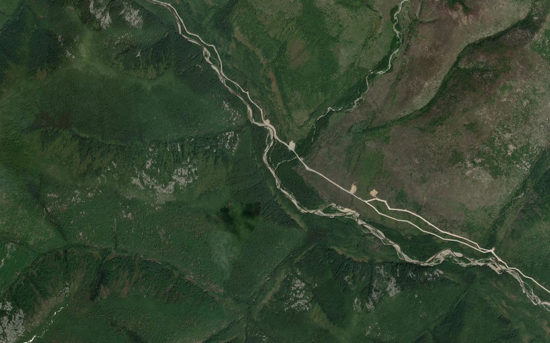 Satellite map of the Chubandzha