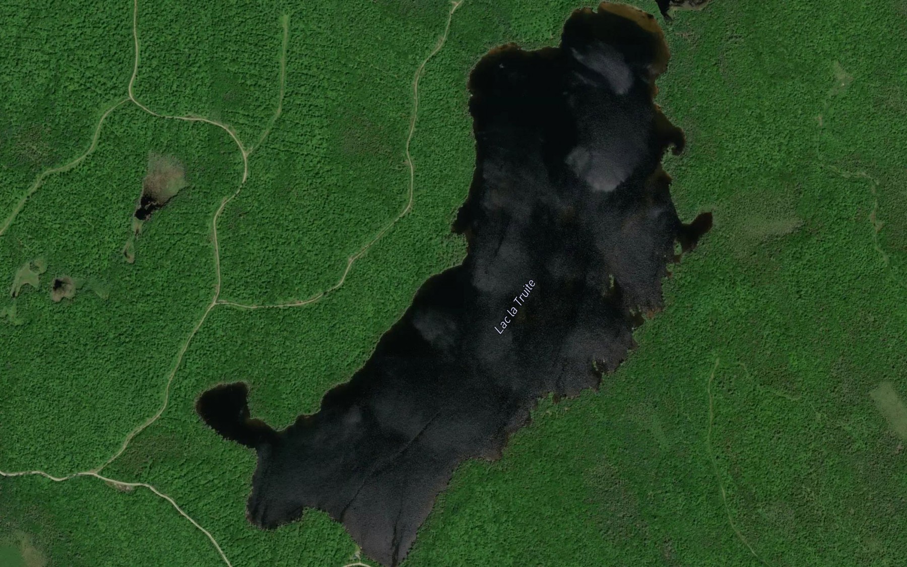 Satellite map of the Lac la Truite