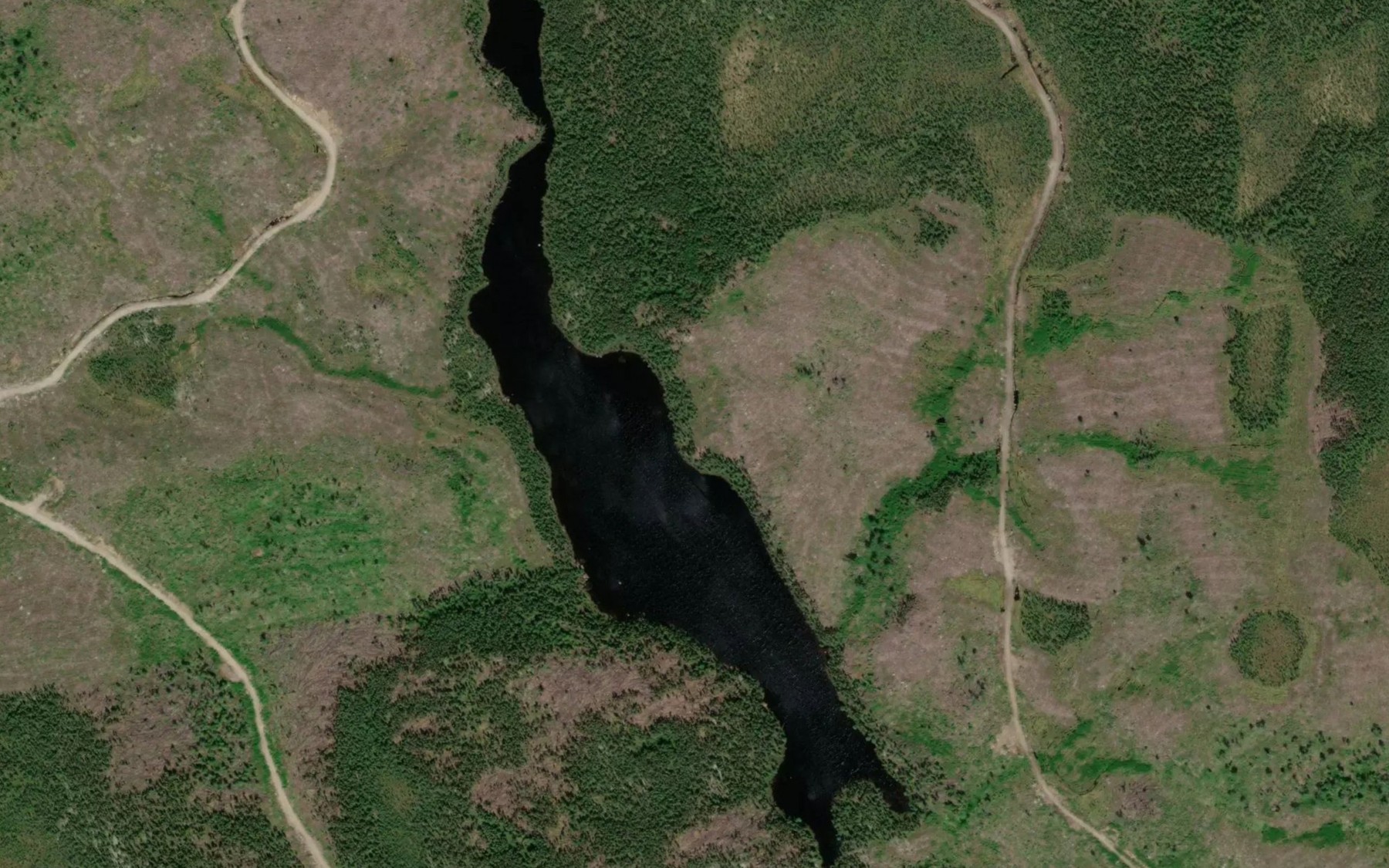 Satellite map of the Lac Anvossis