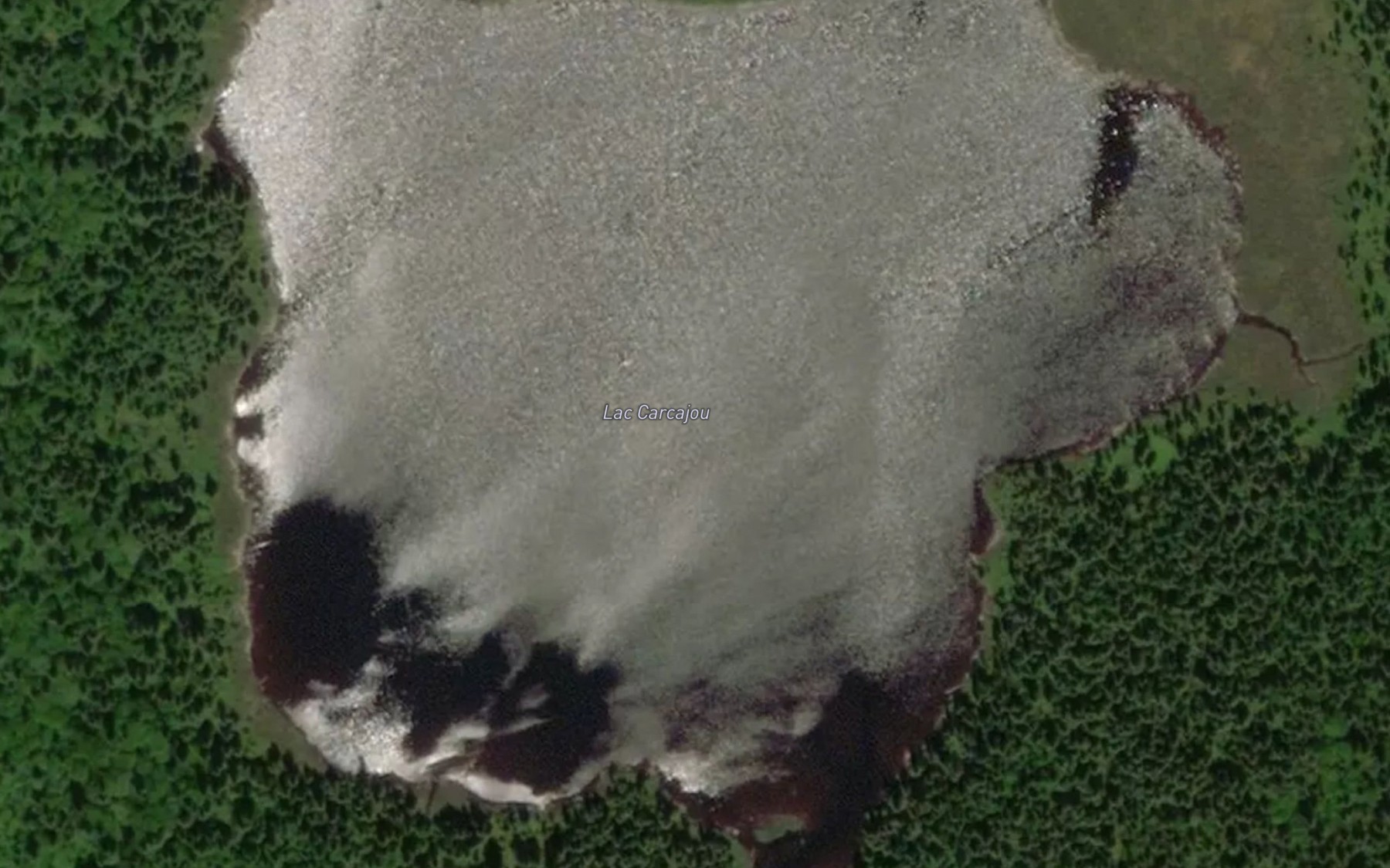 Satellite map of the Lac Carcajou