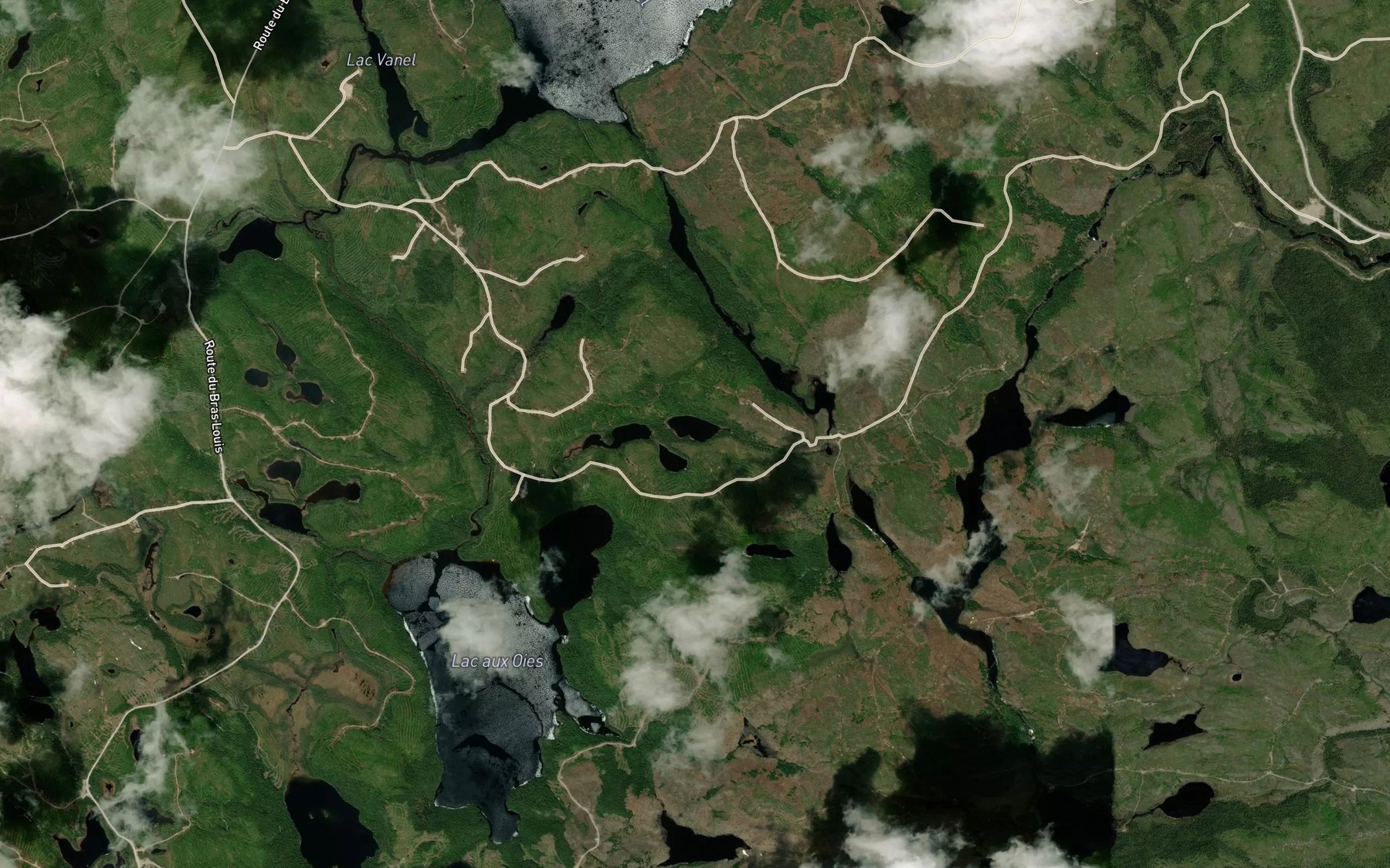 Satellite map of the Lac du Sommet