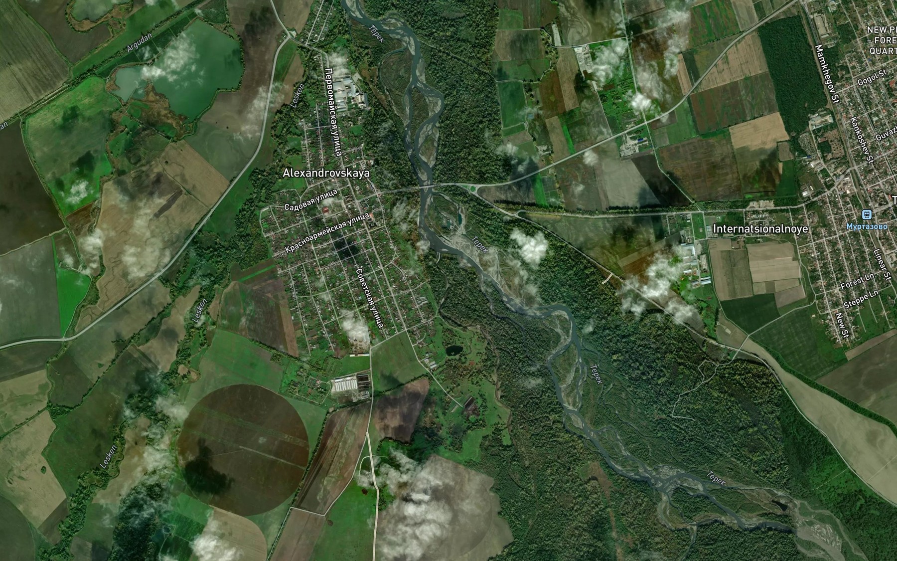 Satellite map of the Gnilushka