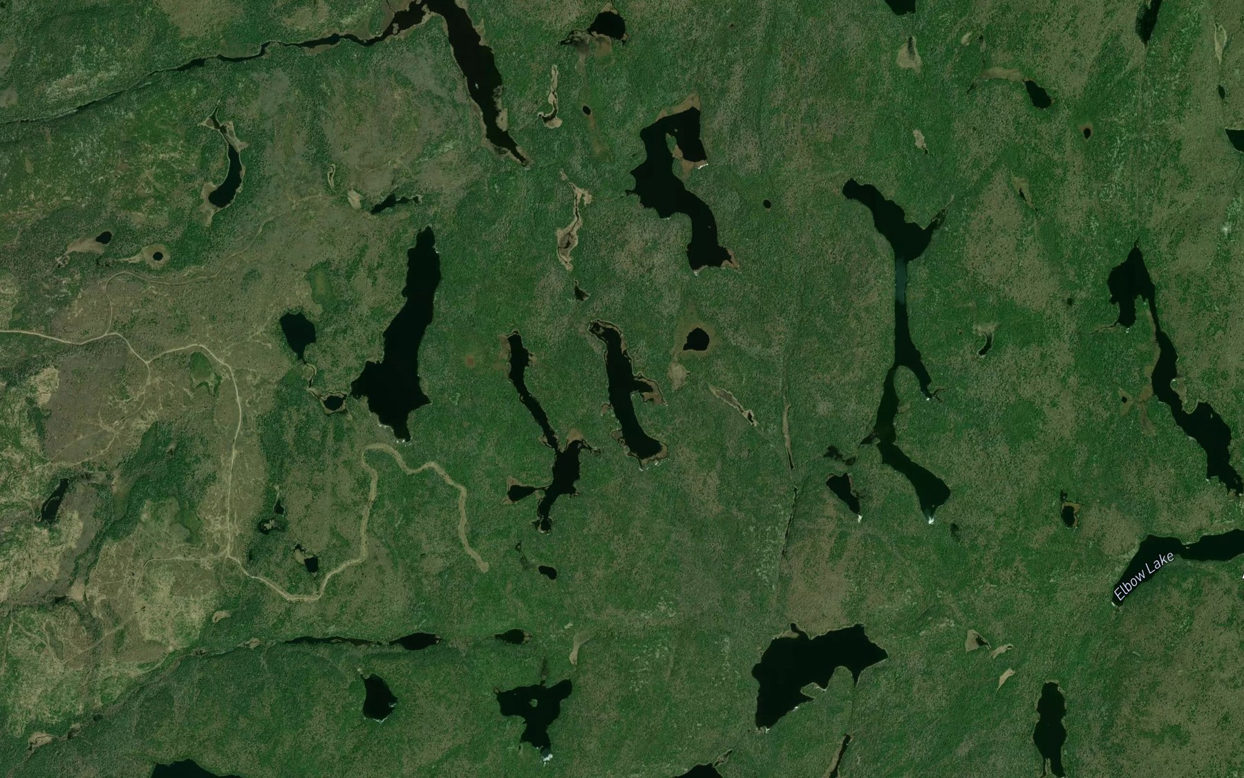 Satellite map of the Moosehorn Lake
