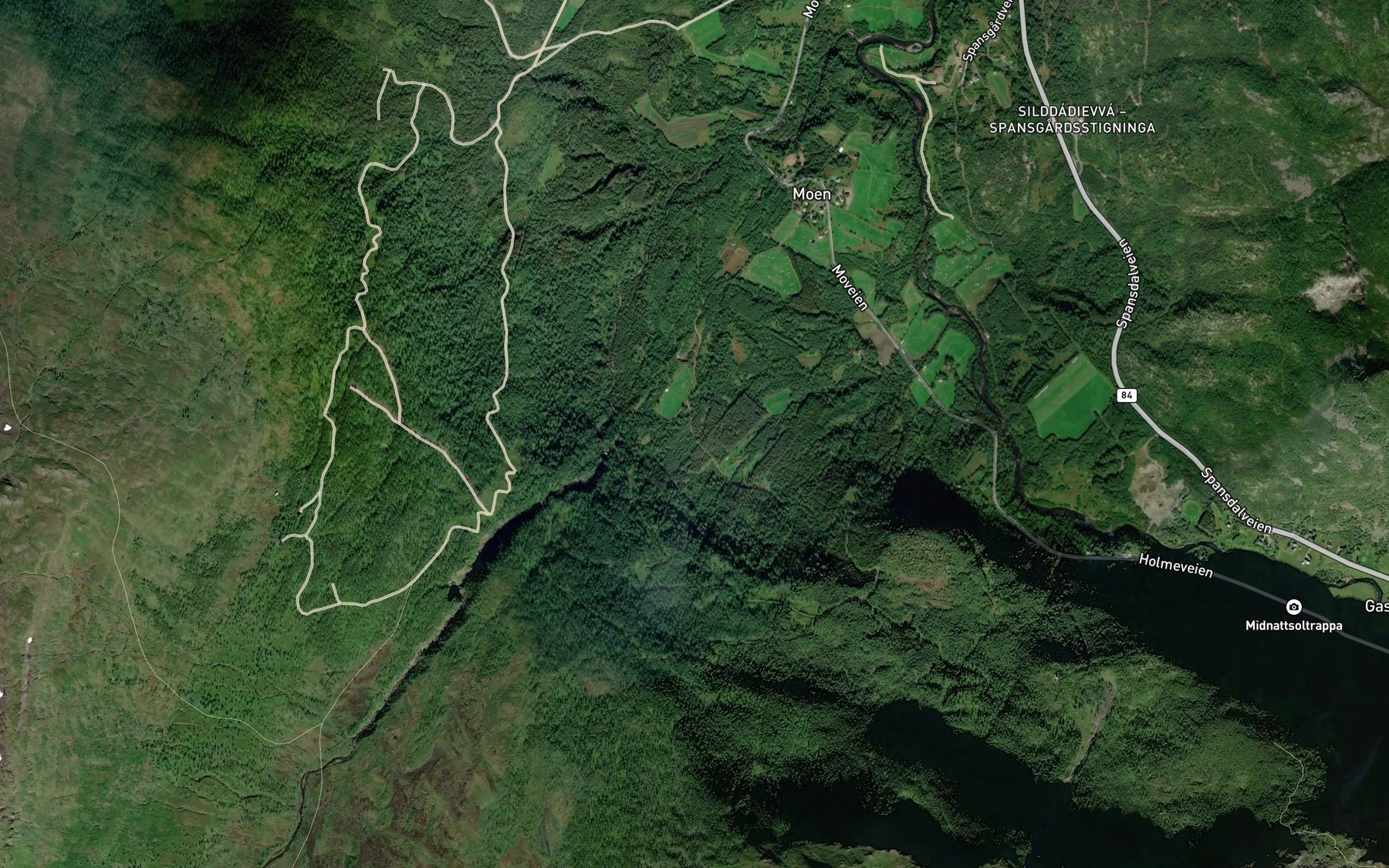 Satellite map of the Sanddiket