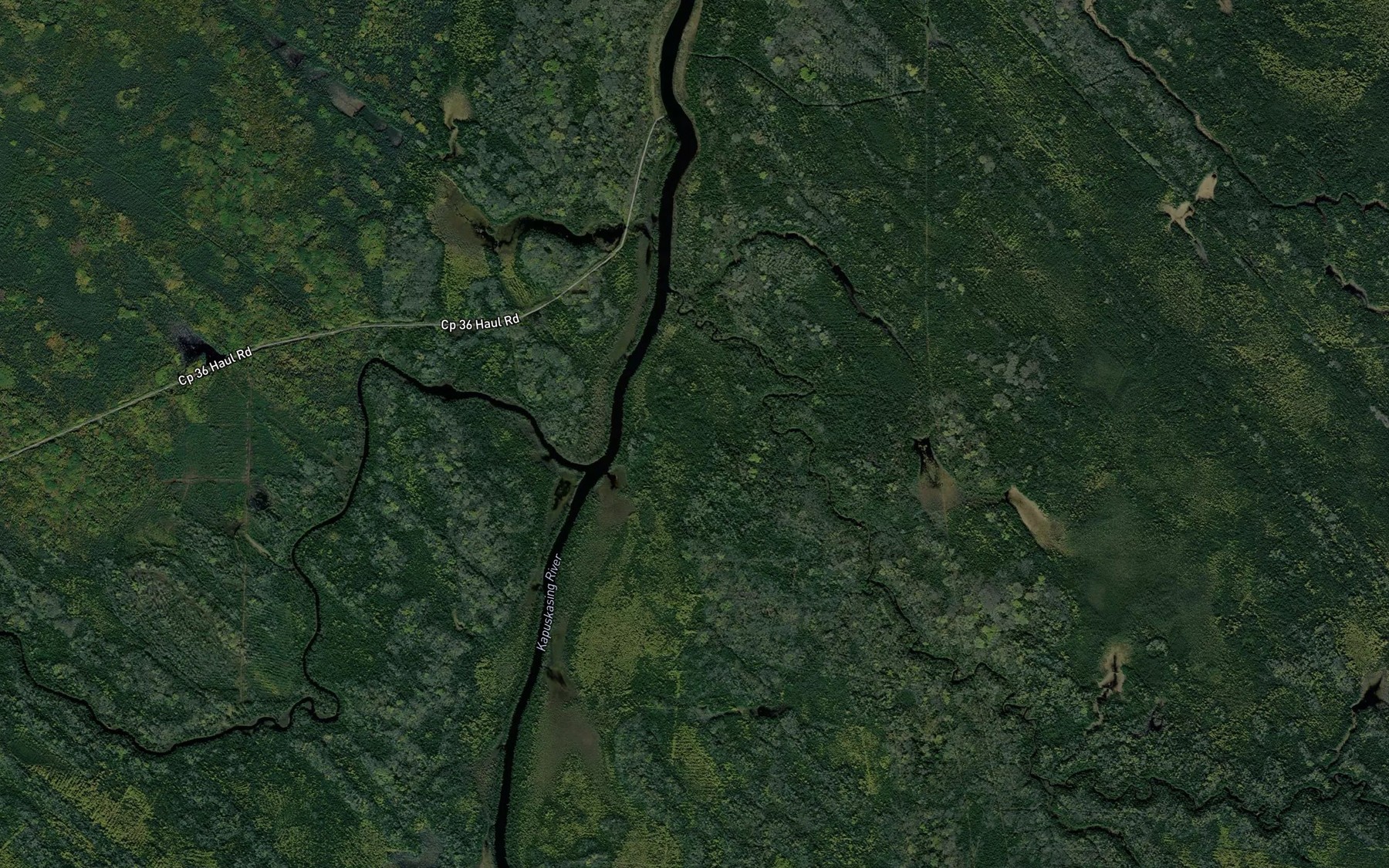 Satellite map of the Wigwam Creek