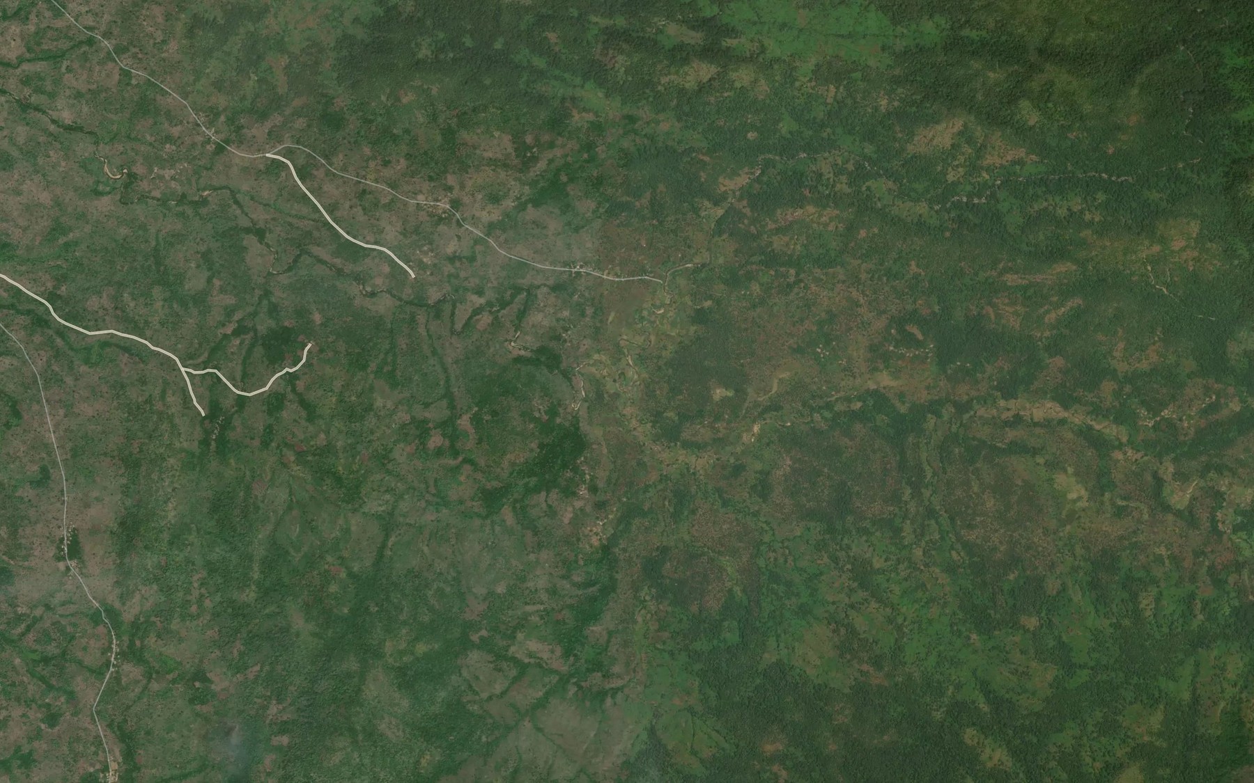 Satellite map of the River Zanaka