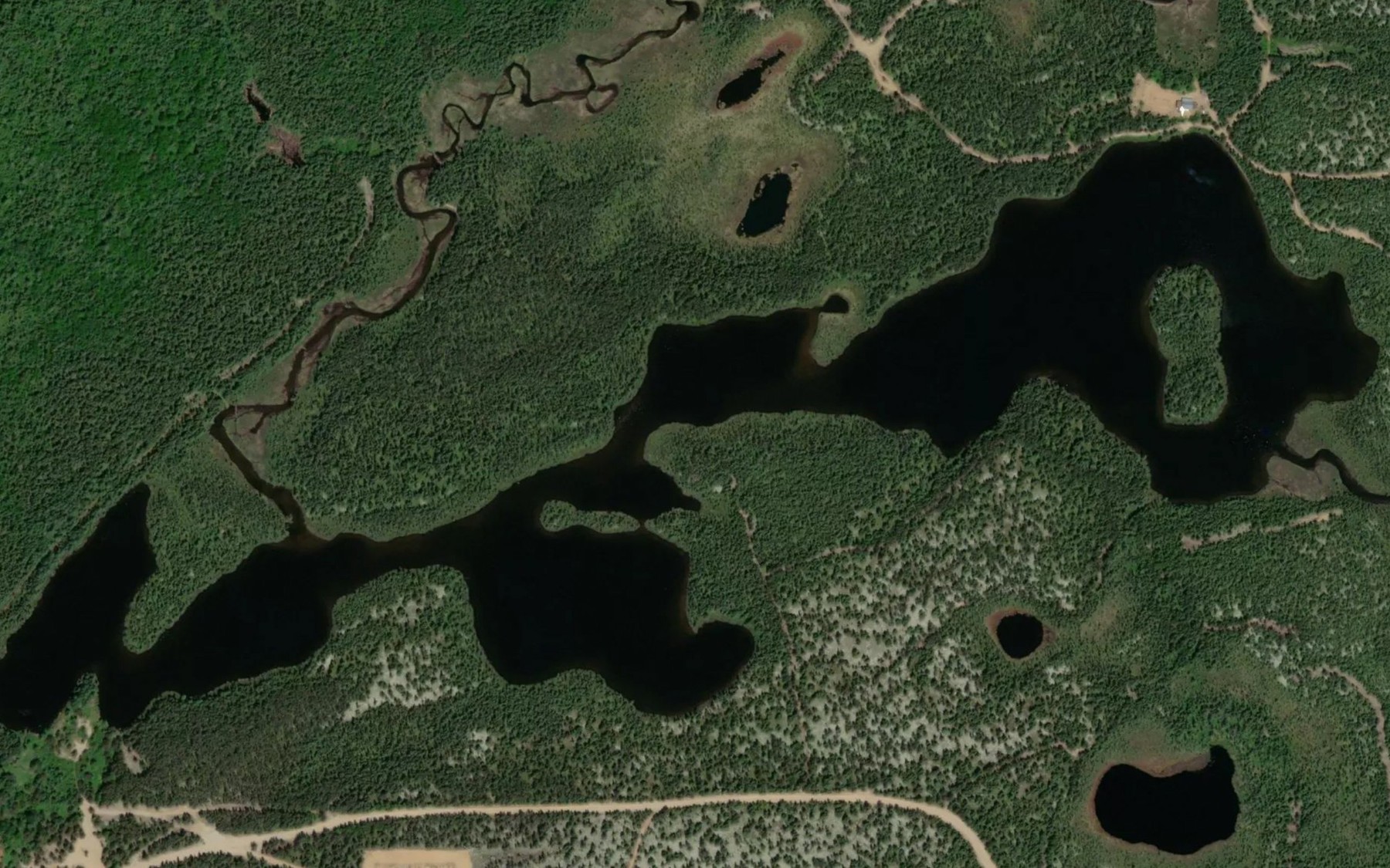 Satellite map of the Lac de la Hauteur
