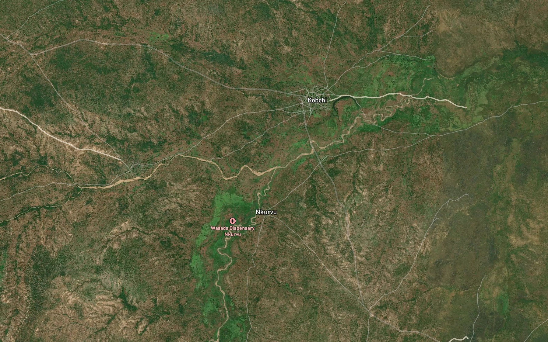 Satellite map of the Rafin Gyamashim