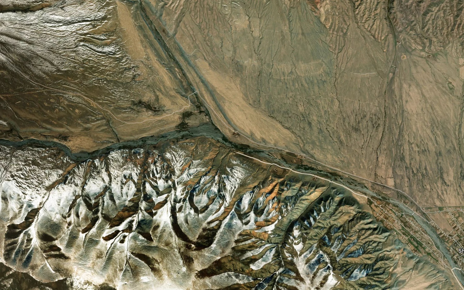 Satellite map of the Buzulgansu