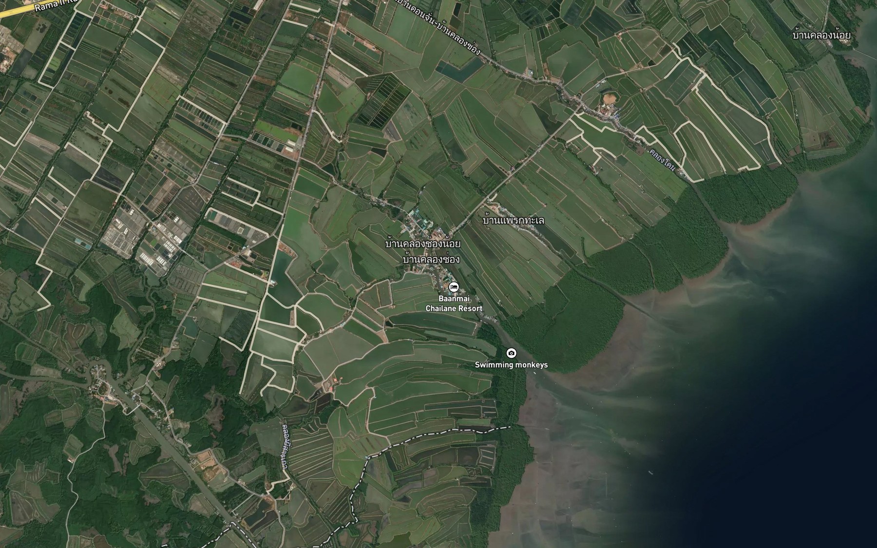 Satellite map of the Khlong Chong