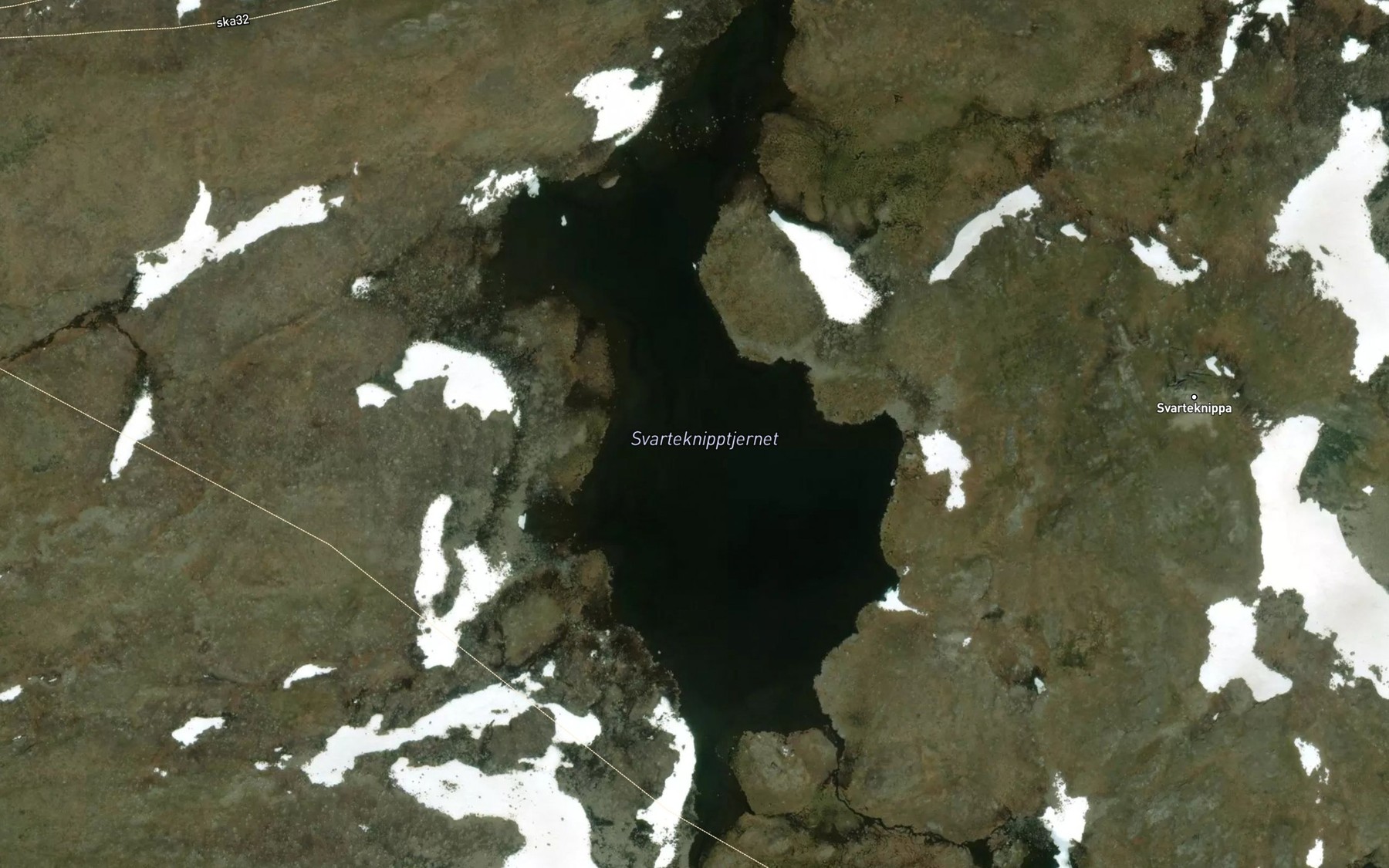 Satellite map of the Svarteknipptjernet