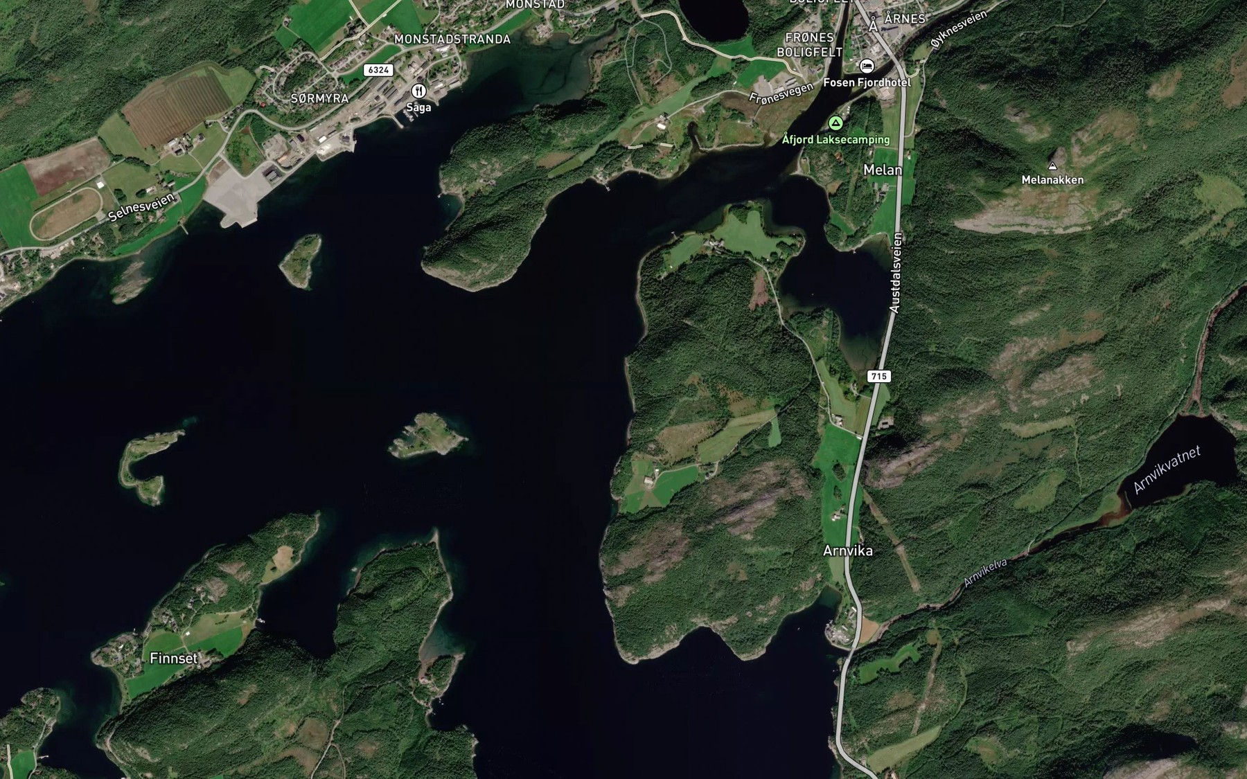 Satellite map of the Vannavika