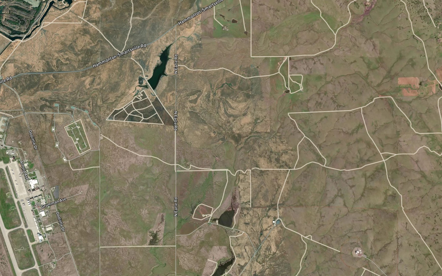 Satellite map of the Blackwelder Lake
