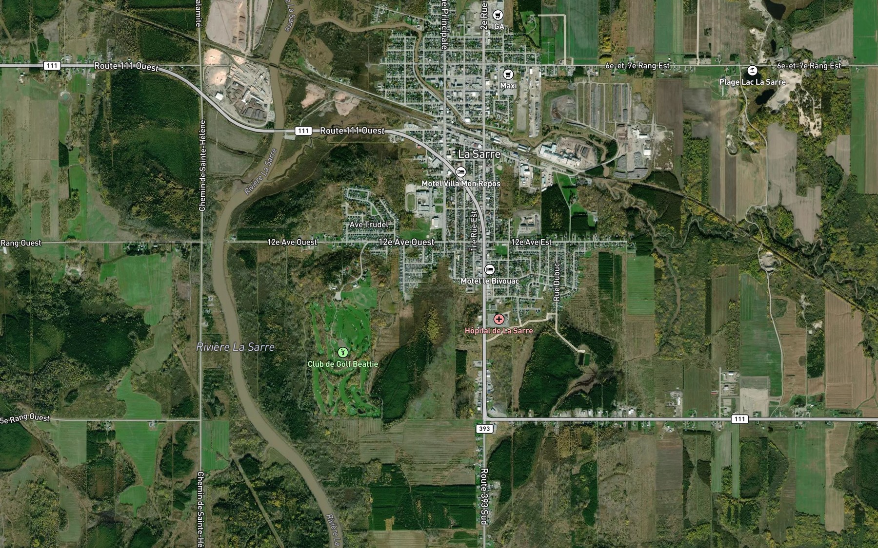 Satellite map of the Cours d'eau Lambert