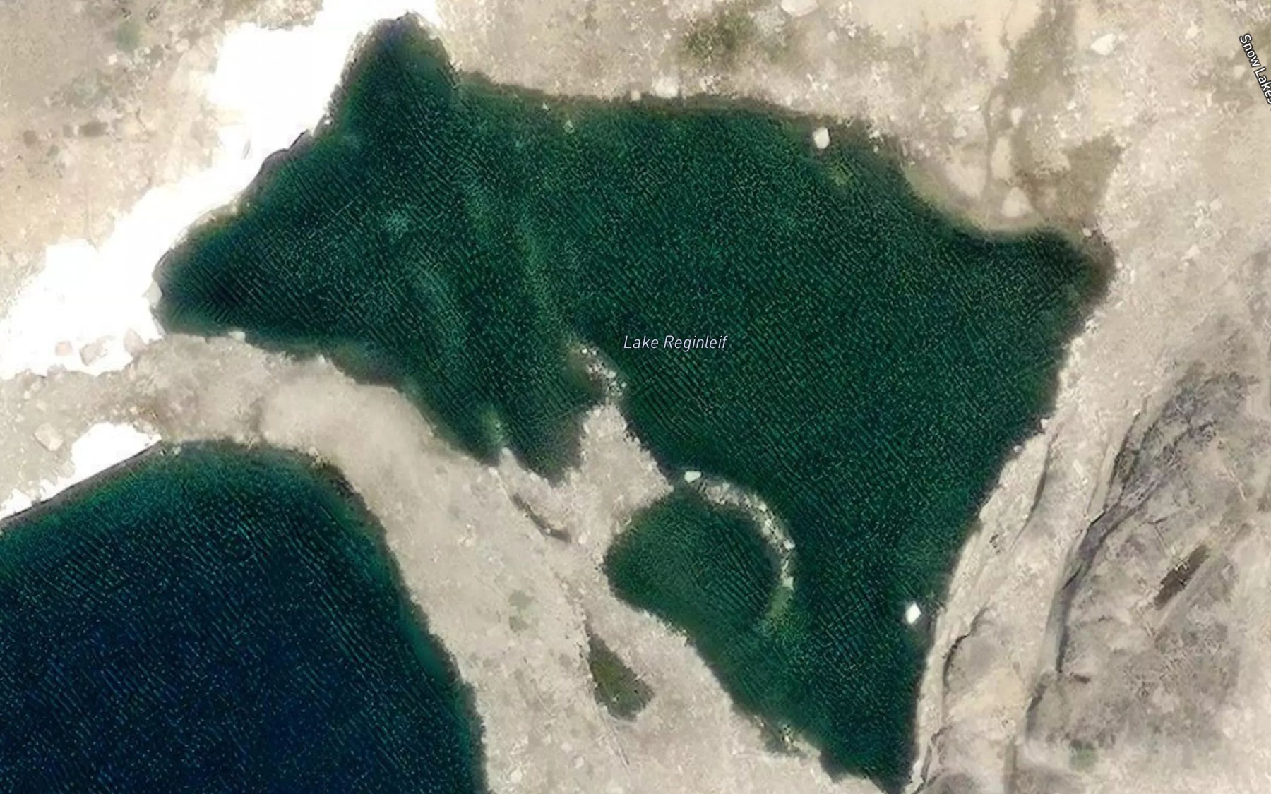 Satellite map of the Lake Reginleif