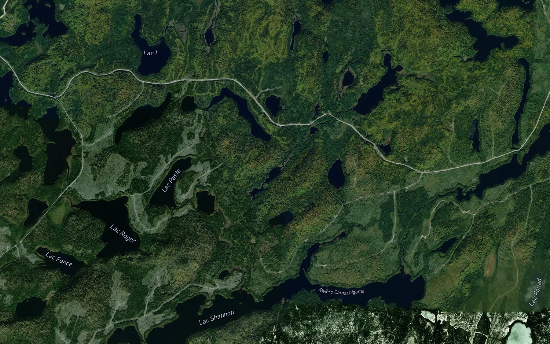 Satellite map of the Lac des Lamentations