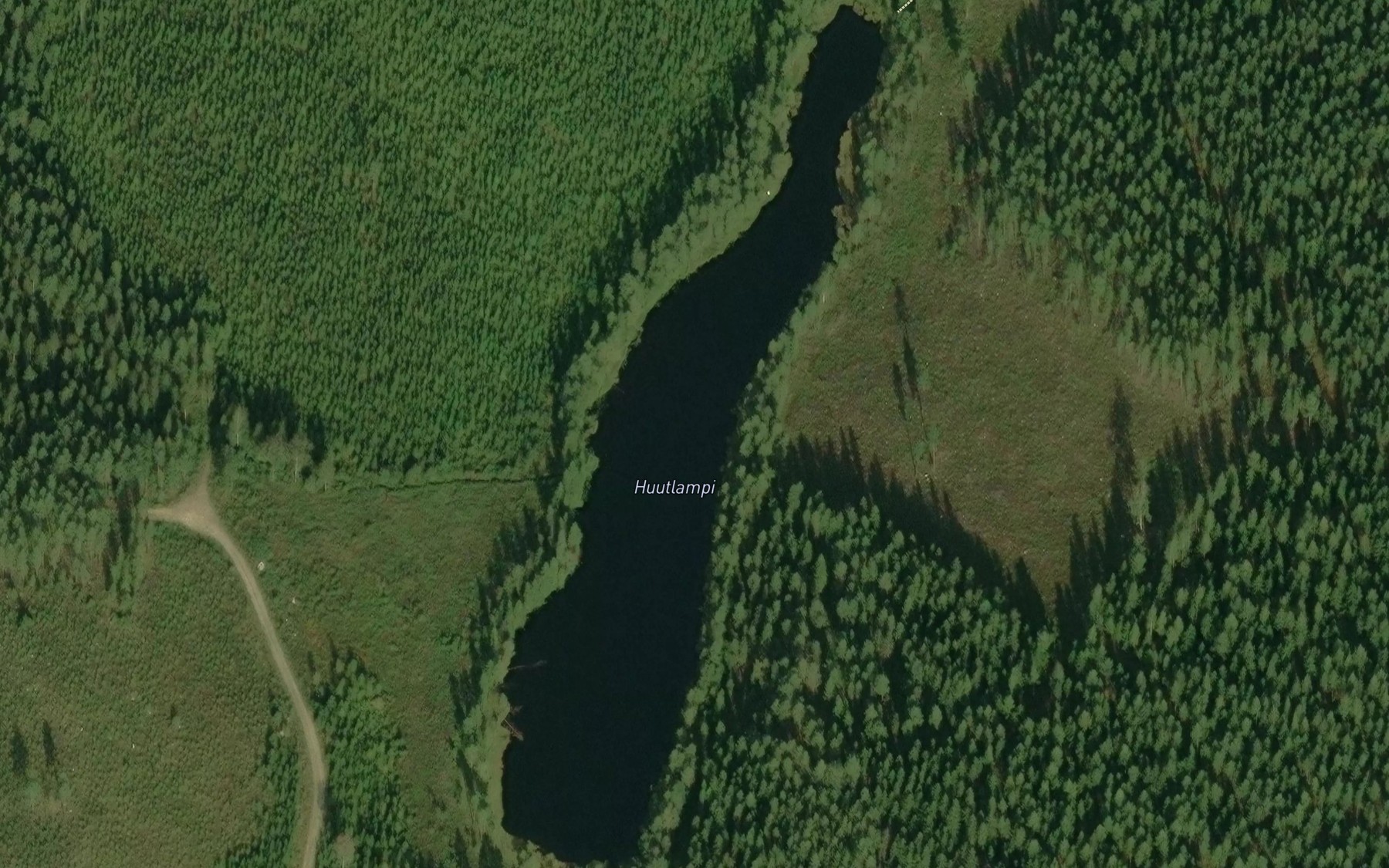 Satellite map of the Huutlampi