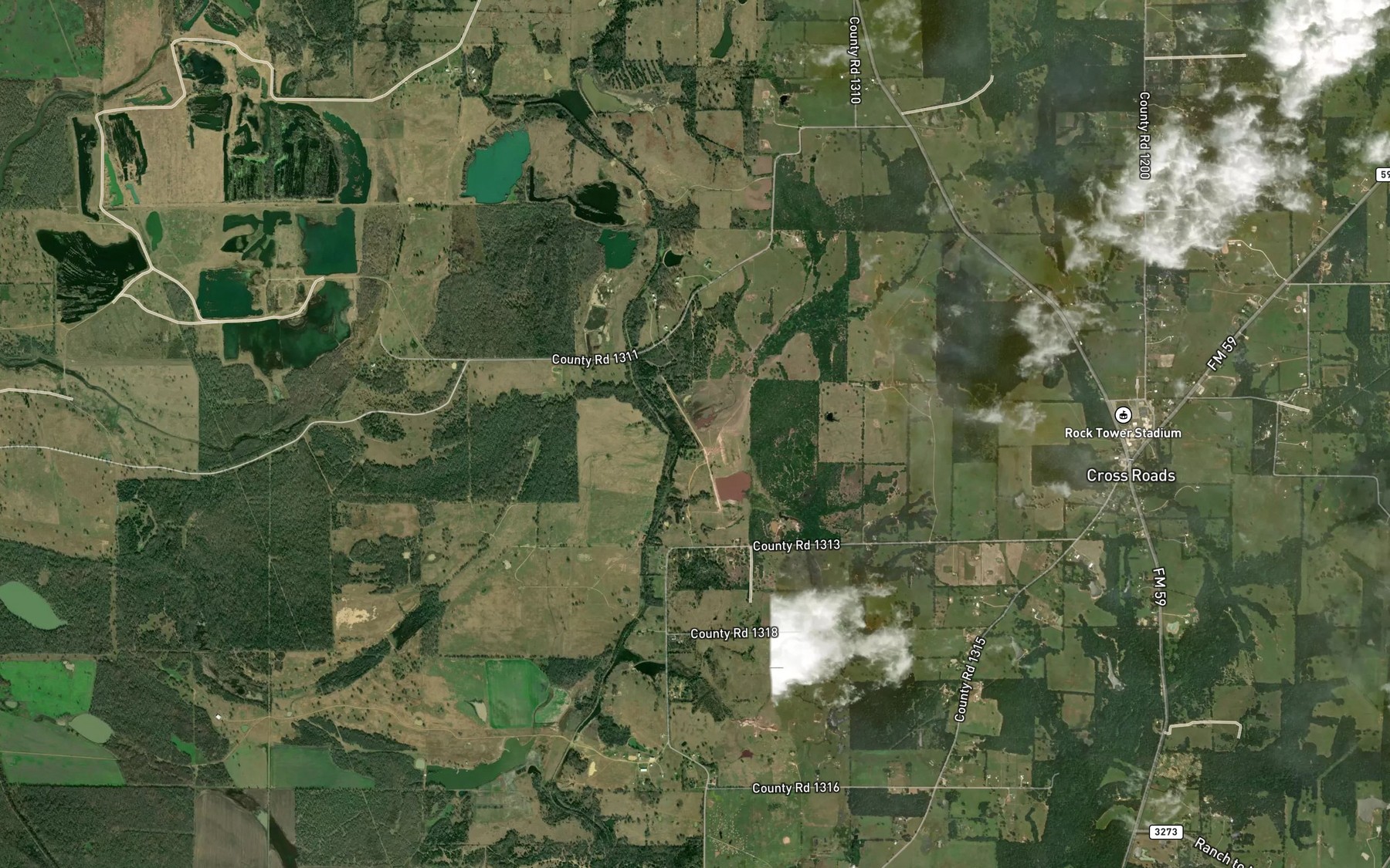 Satellite map of the Soil Conservation Service Site 4 Reservoir