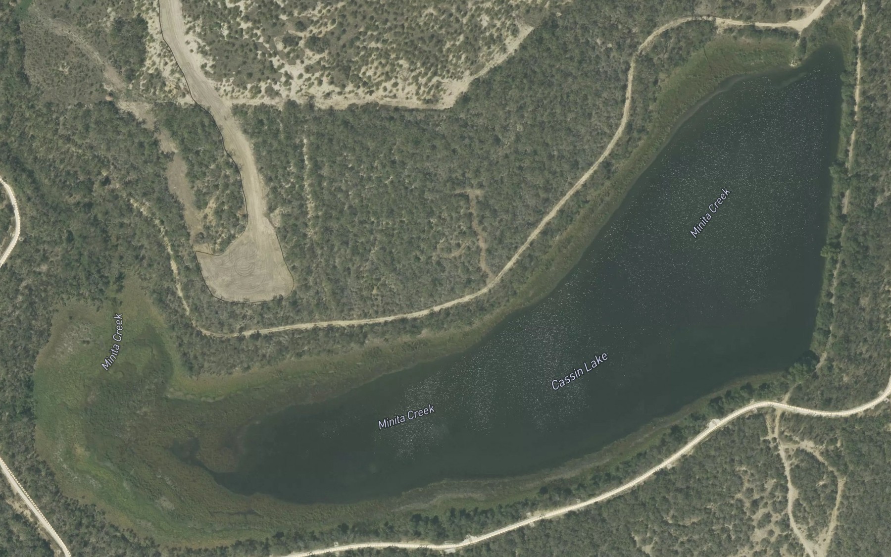 Satellite map of the Cassin Lake