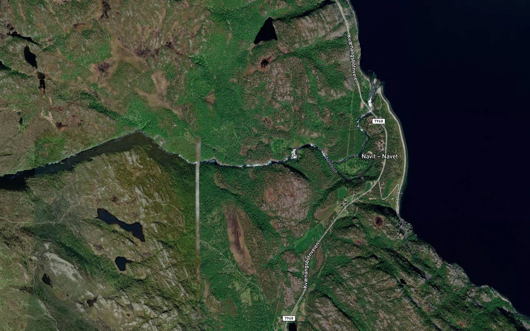 Satellite map of the Roykfossen