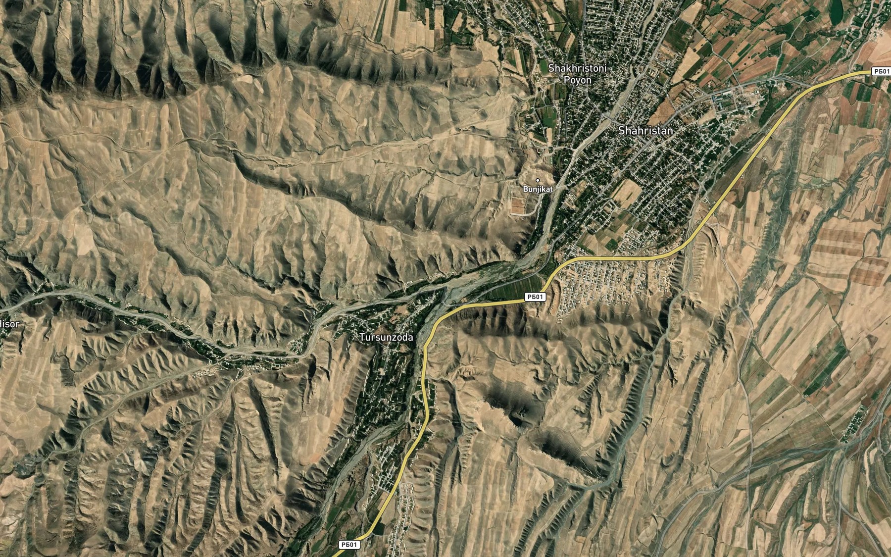 Satellite map of the Altykul'