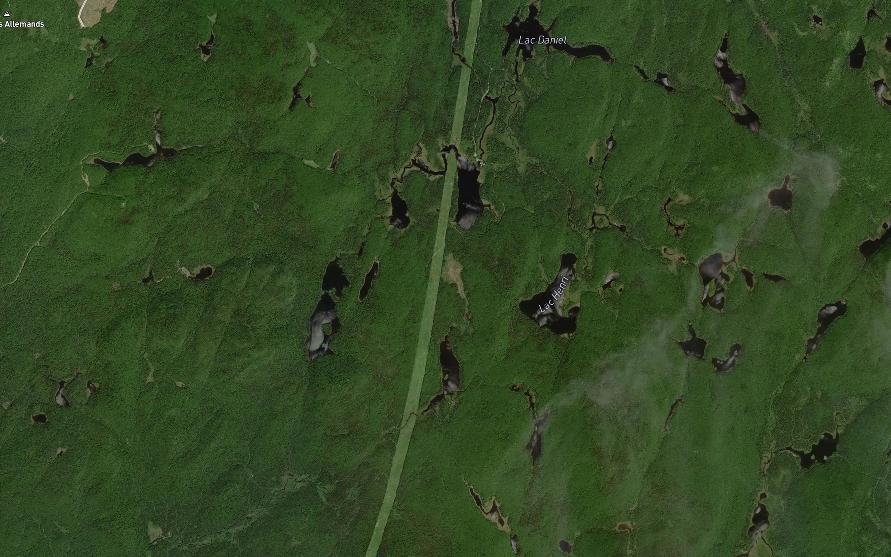 Satellite map of the Lac Pacifique
