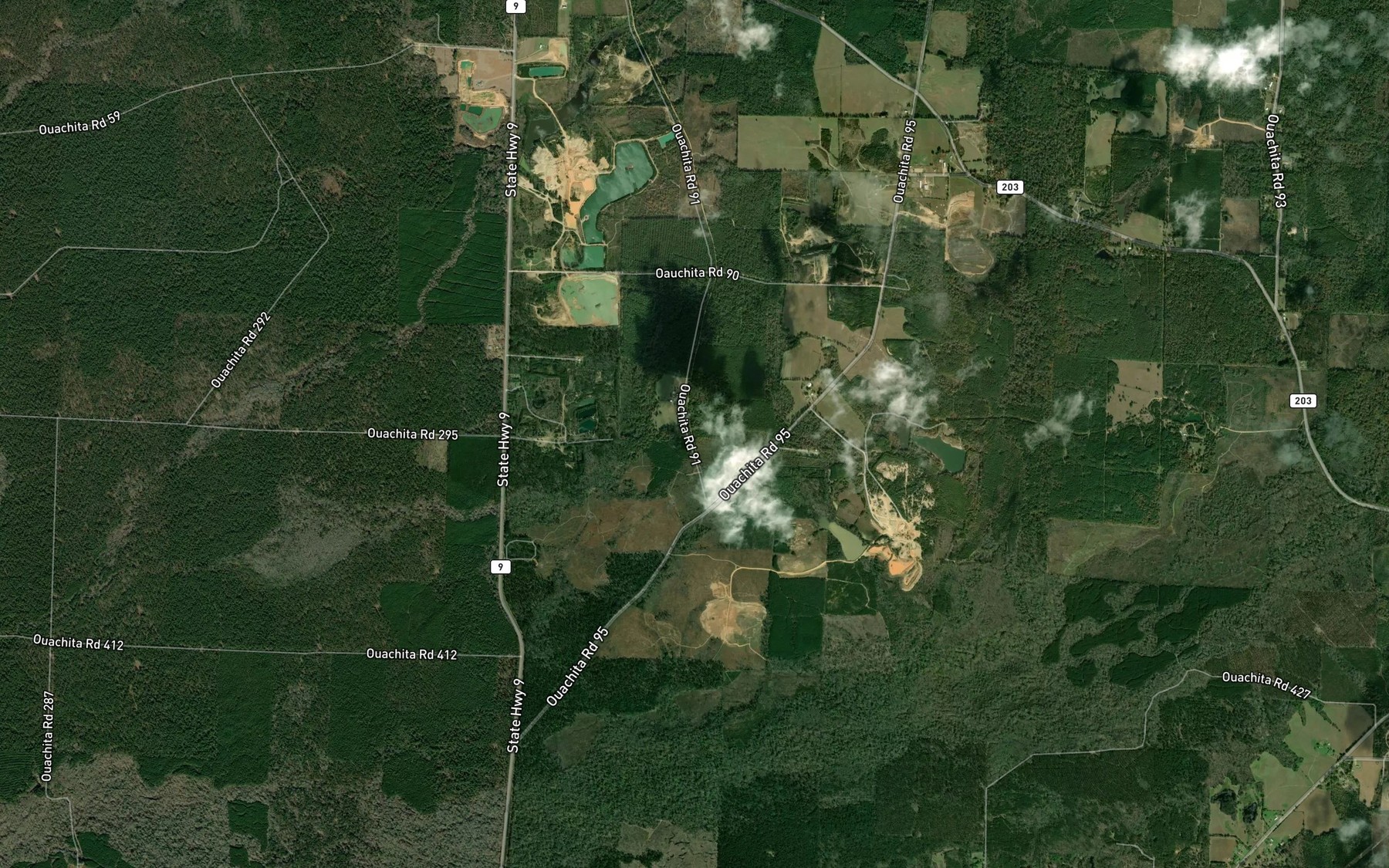 Satellite map of the Scale Springs