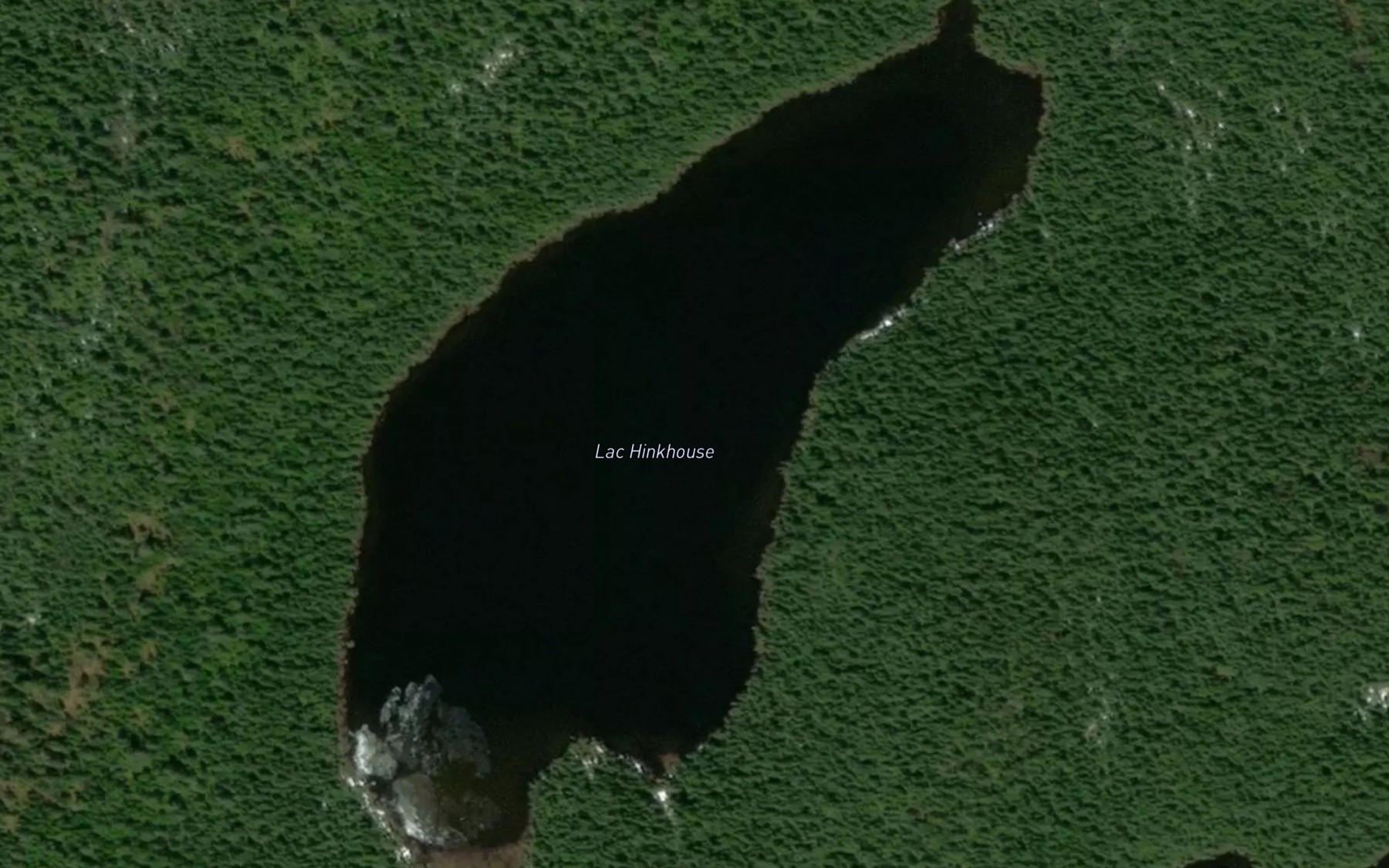 Satellite map of the Lac Hinkhouse