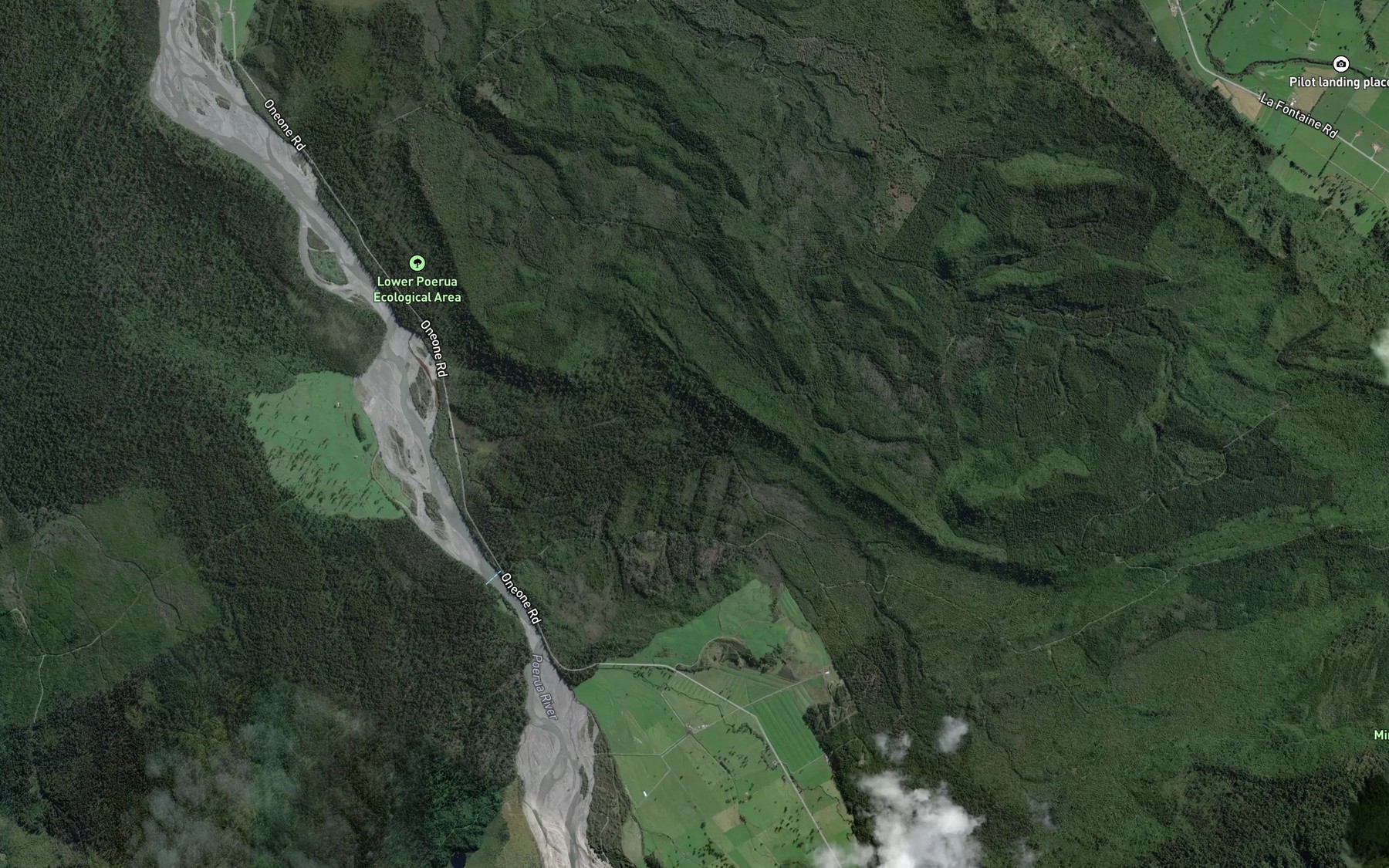Satellite map of the Big Creek