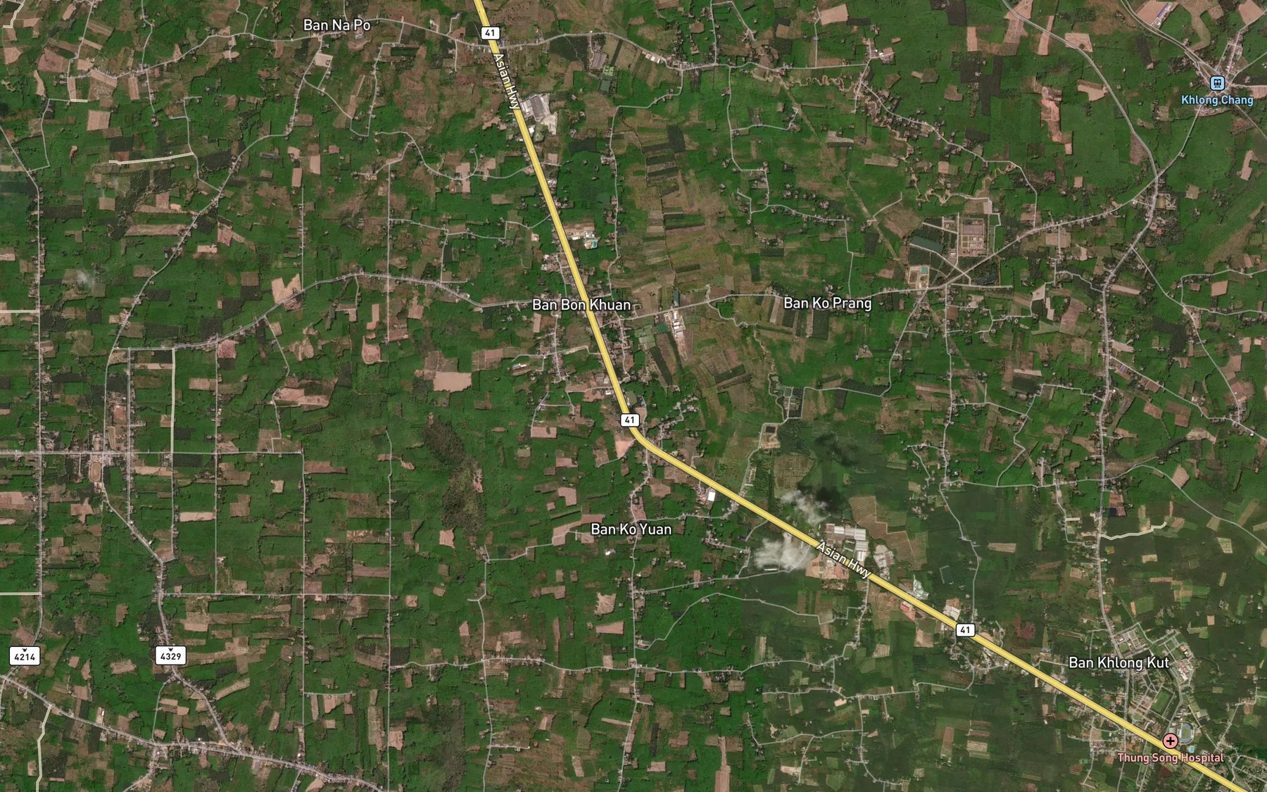 Satellite map of the Sa Nam Ban Bon Khuan
