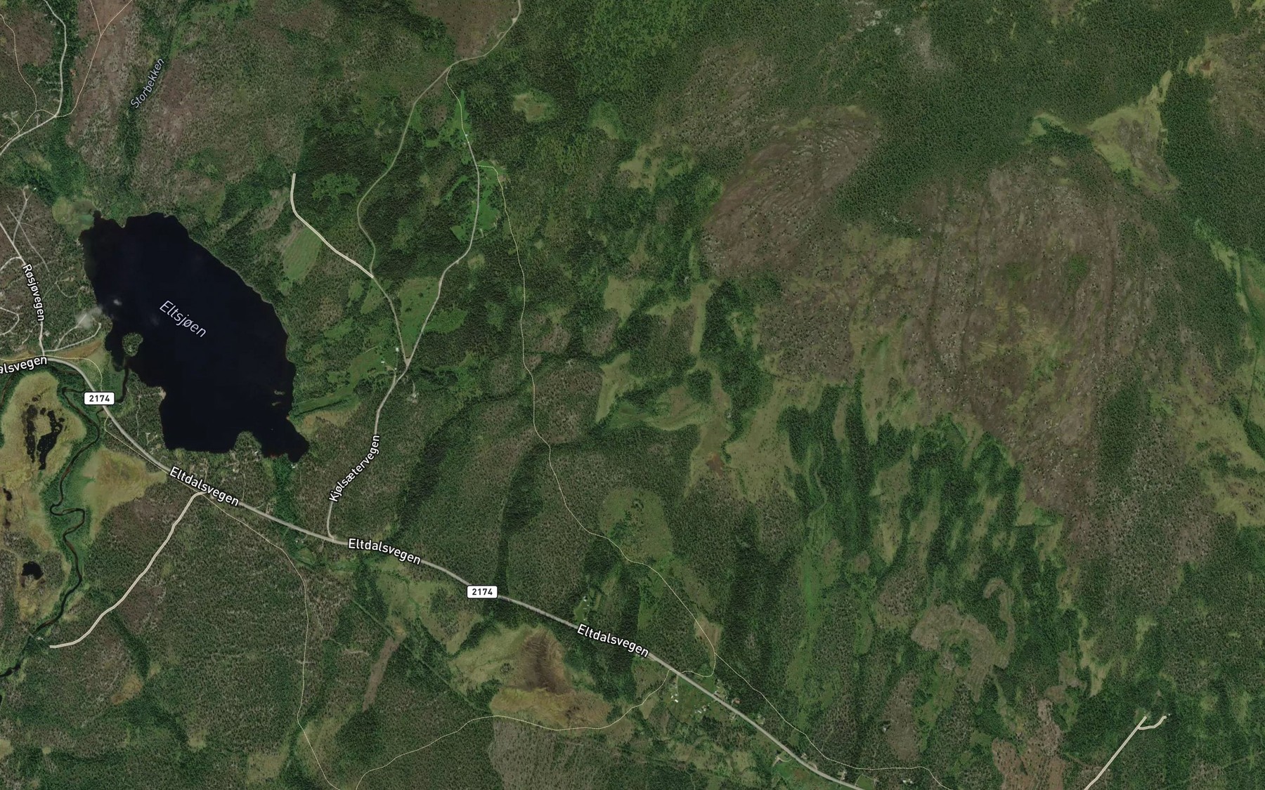 Satellite map of the Dritarbekken