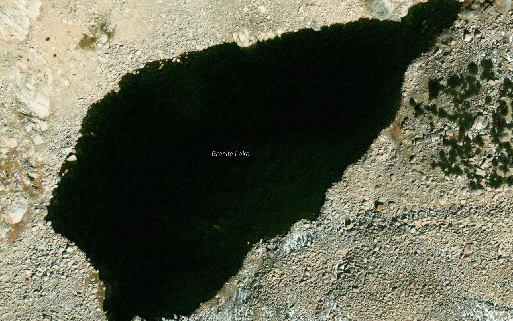 Satellite map of the Granite Lake