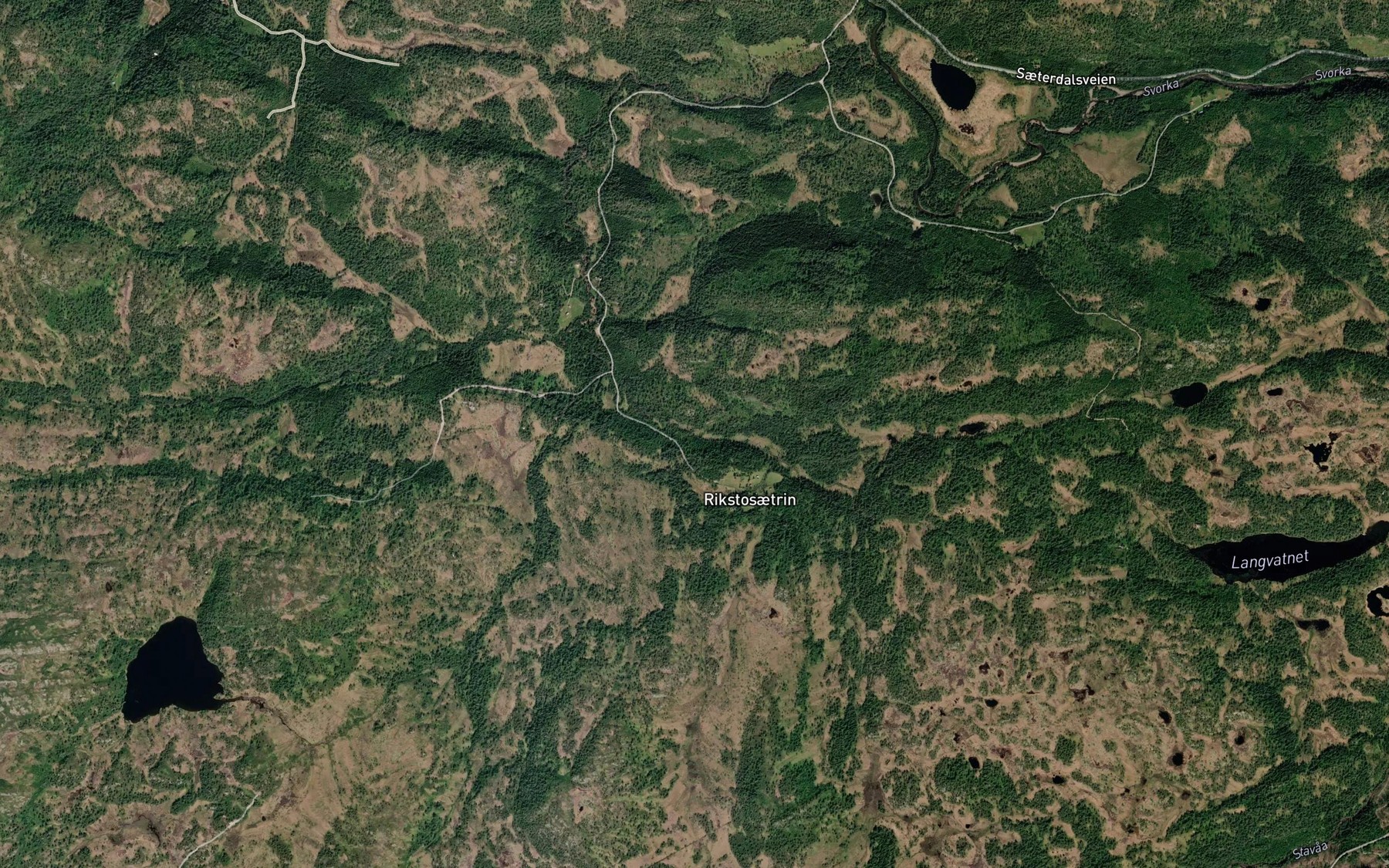 Satellite map of the Ortjornbekken