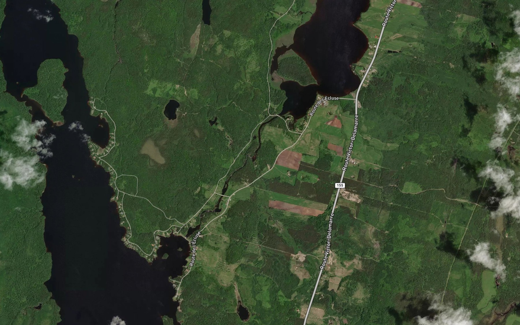 Satellite map of the Ruisseau a la Truite