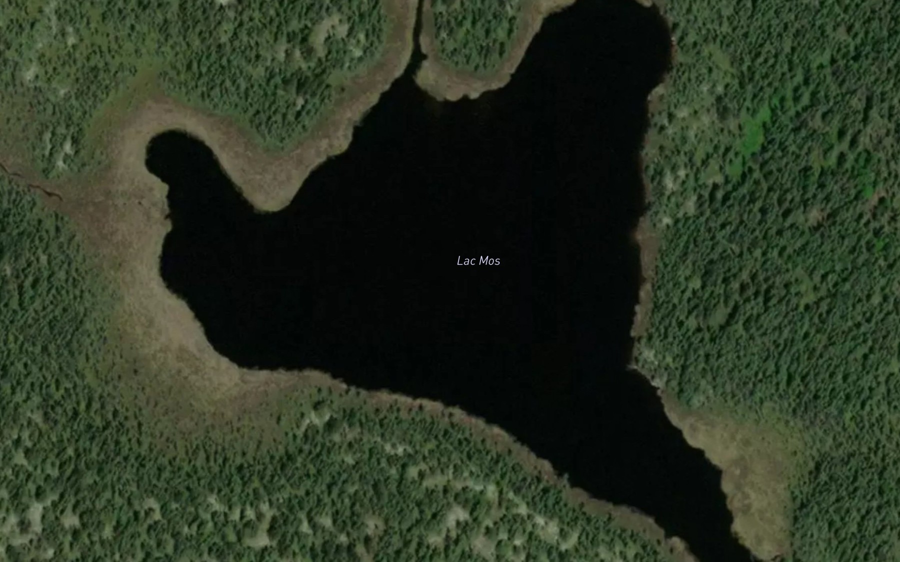 Satellite map of the Lac Mos
